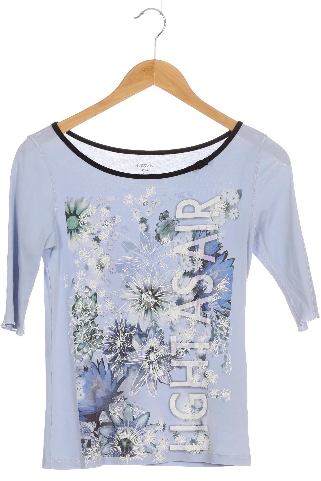 

Marc Cain Damen T-Shirt, blau, Gr.