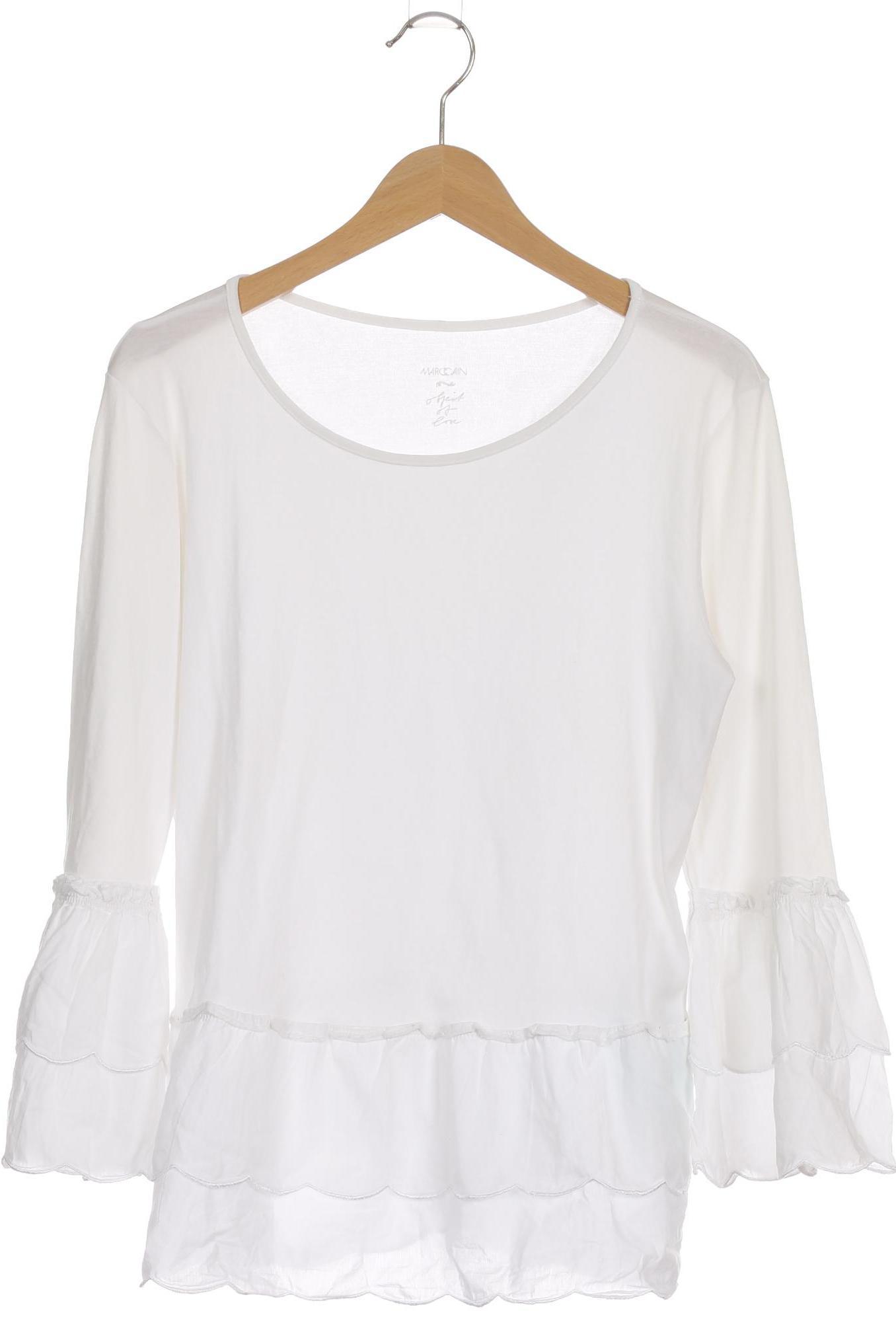 

Marc Cain Damen Langarmshirt, weiß, Gr.