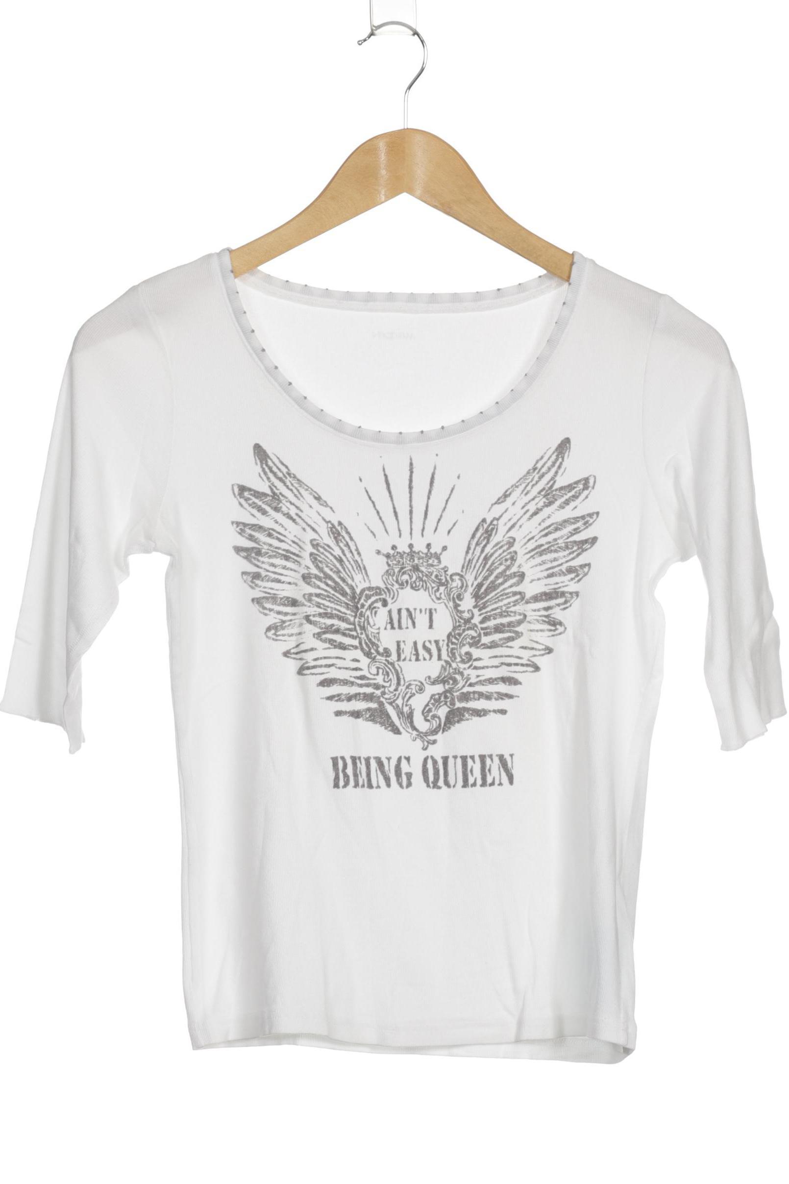 

Marc Cain Damen Langarmshirt, weiß, Gr.