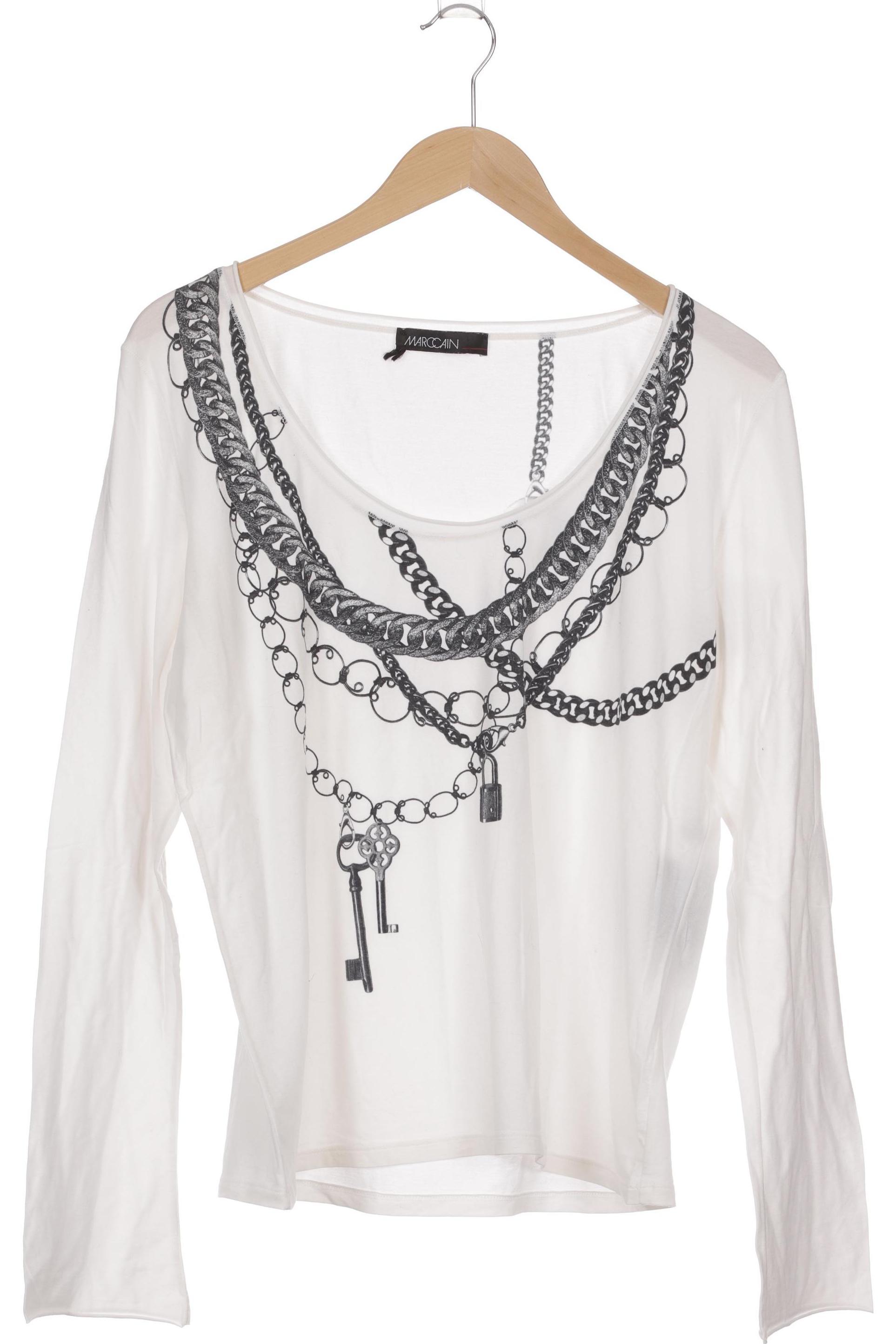 

Marc Cain Damen Langarmshirt, weiß, Gr.