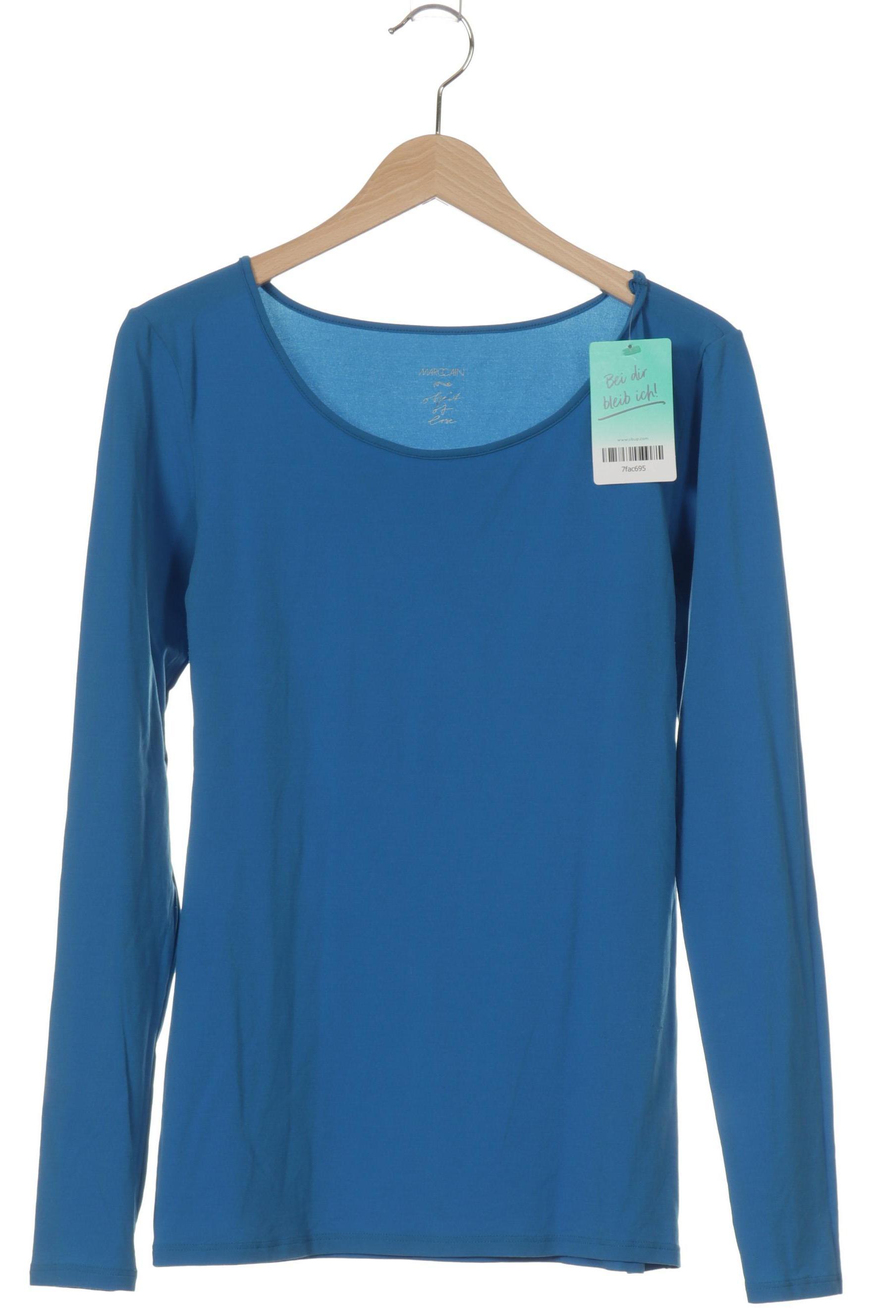 

Marc Cain Damen Langarmshirt, blau, Gr.