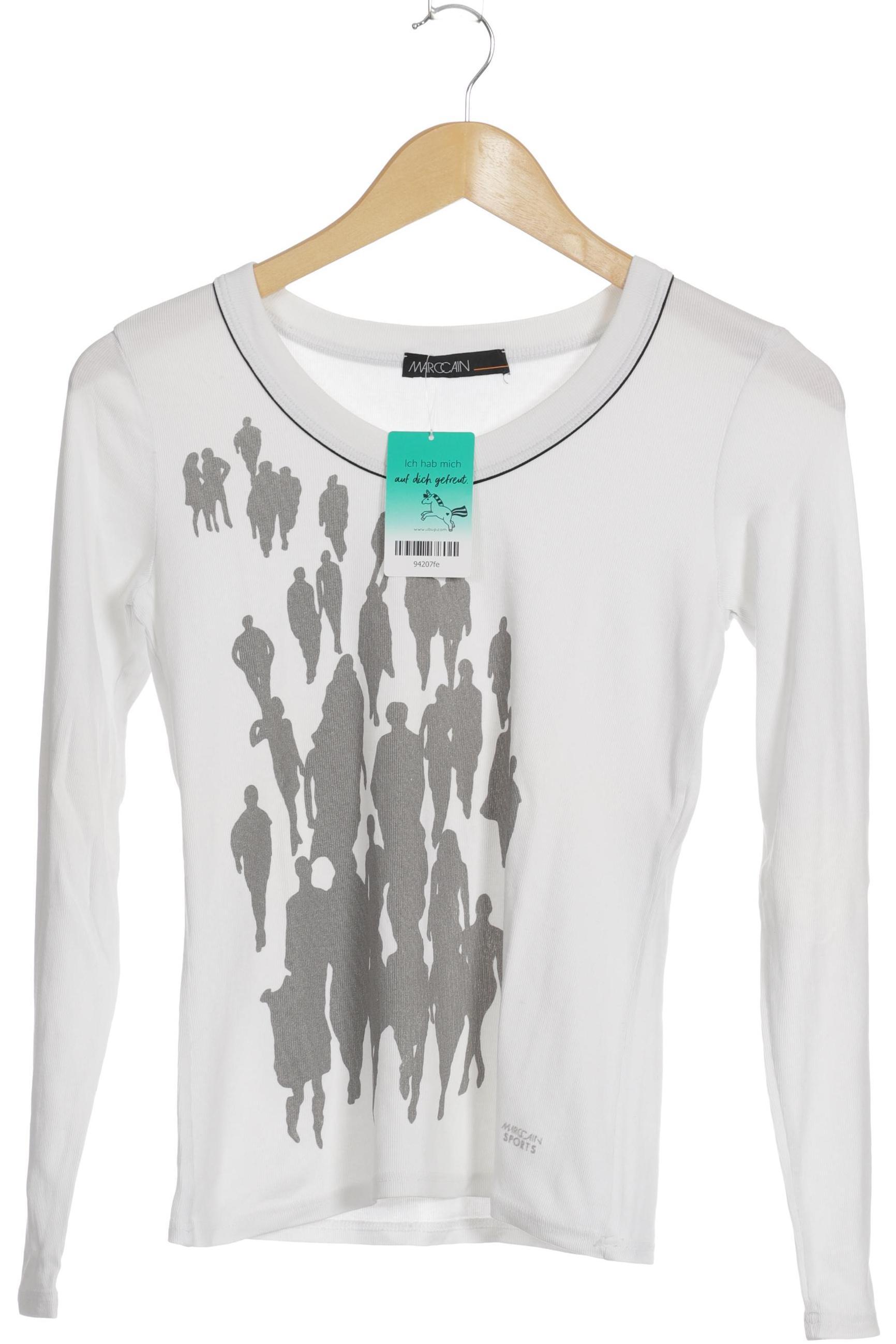 

Marc Cain Damen Langarmshirt, weiß, Gr.