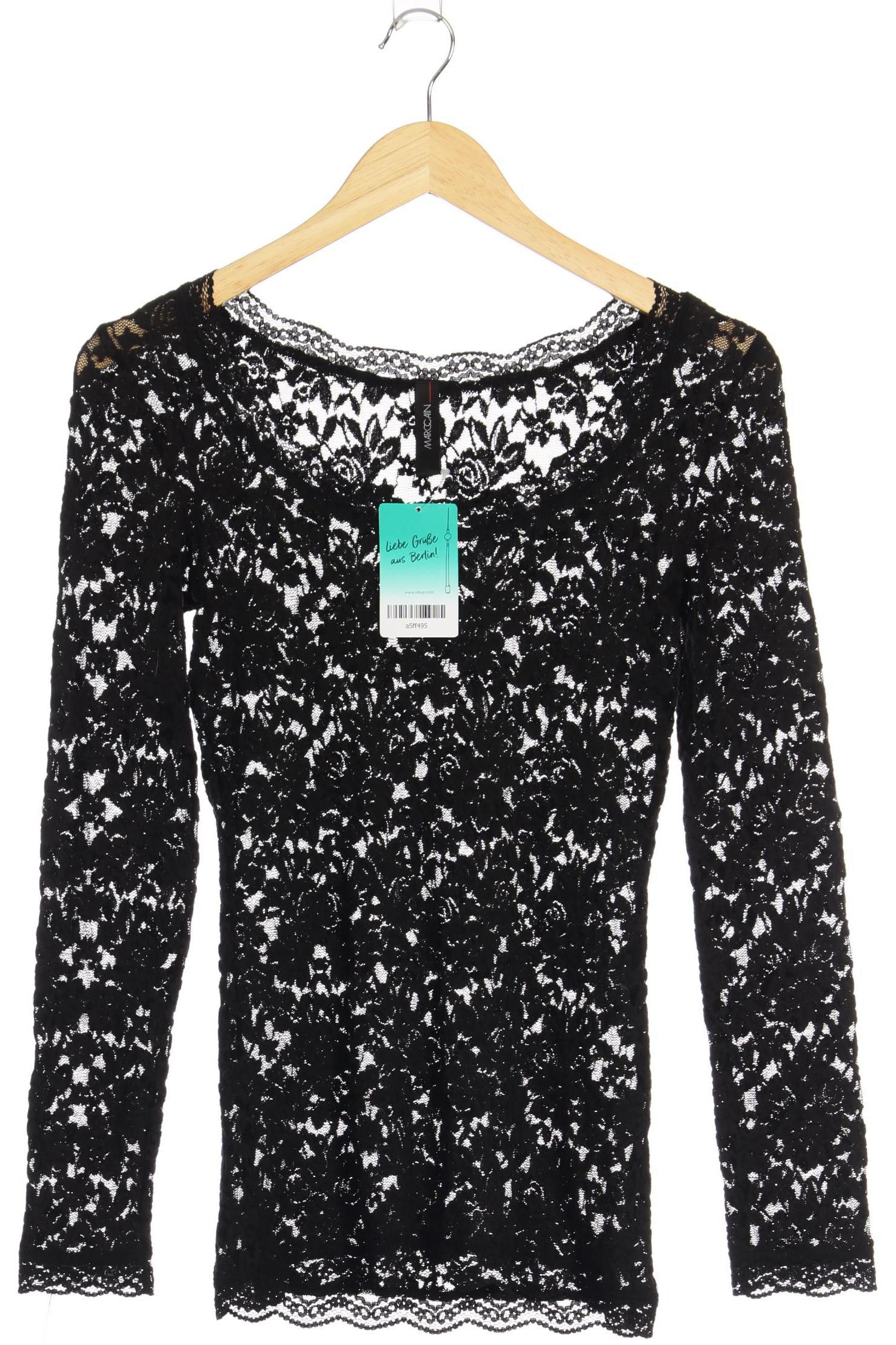 

Marc Cain Damen Bluse, schwarz, Gr.
