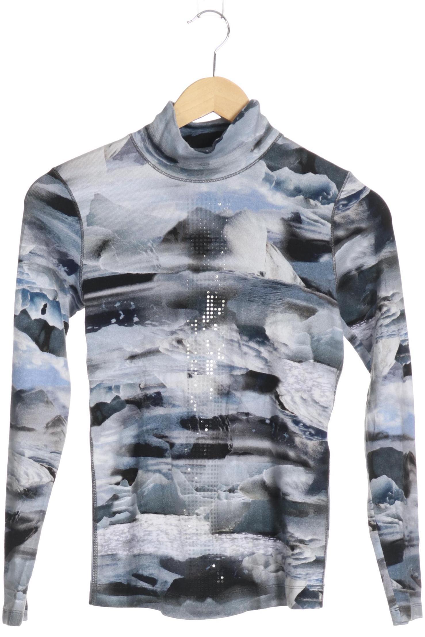 

Marc Cain Damen Langarmshirt, blau, Gr.