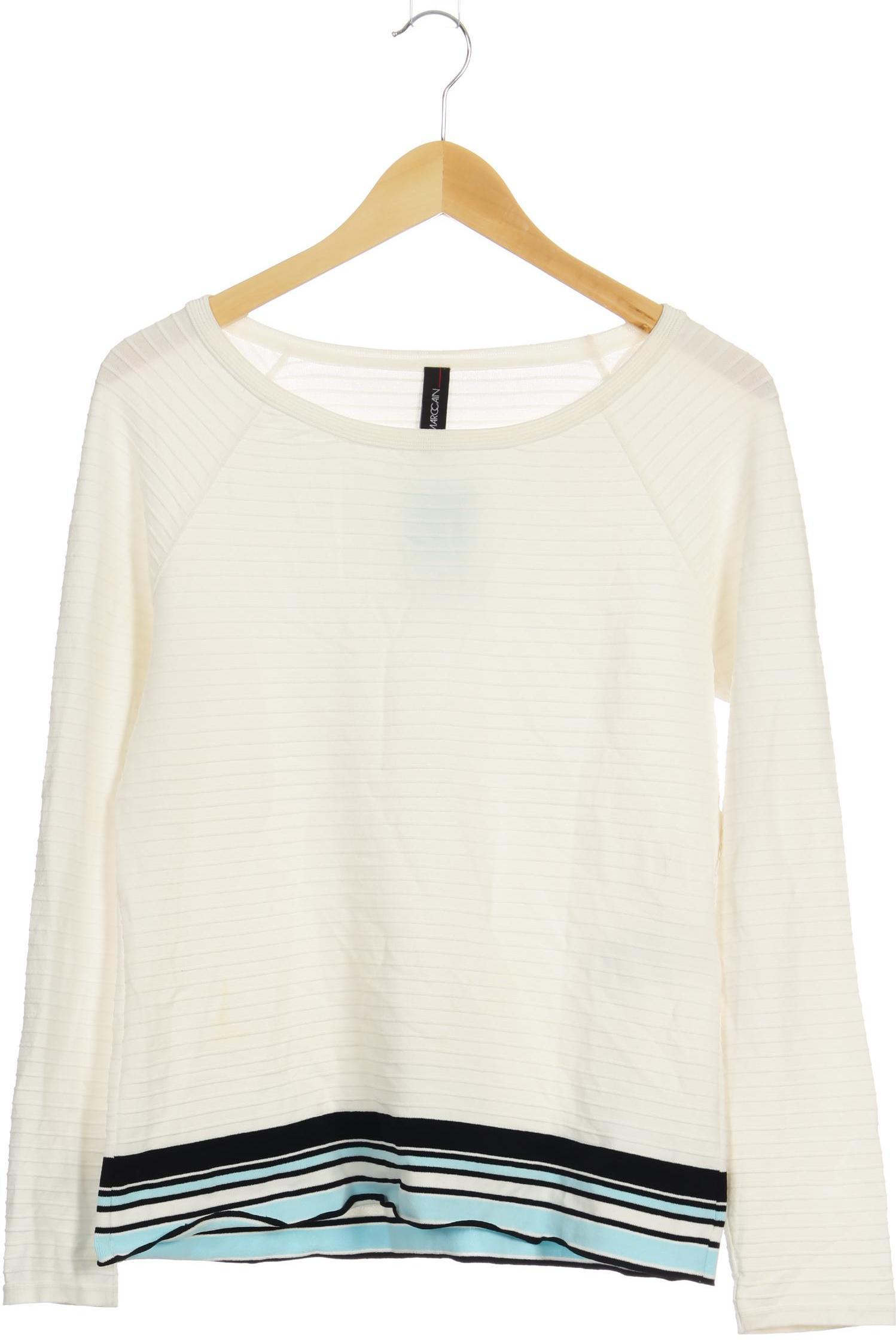 

Marc Cain Damen Langarmshirt, weiß, Gr.