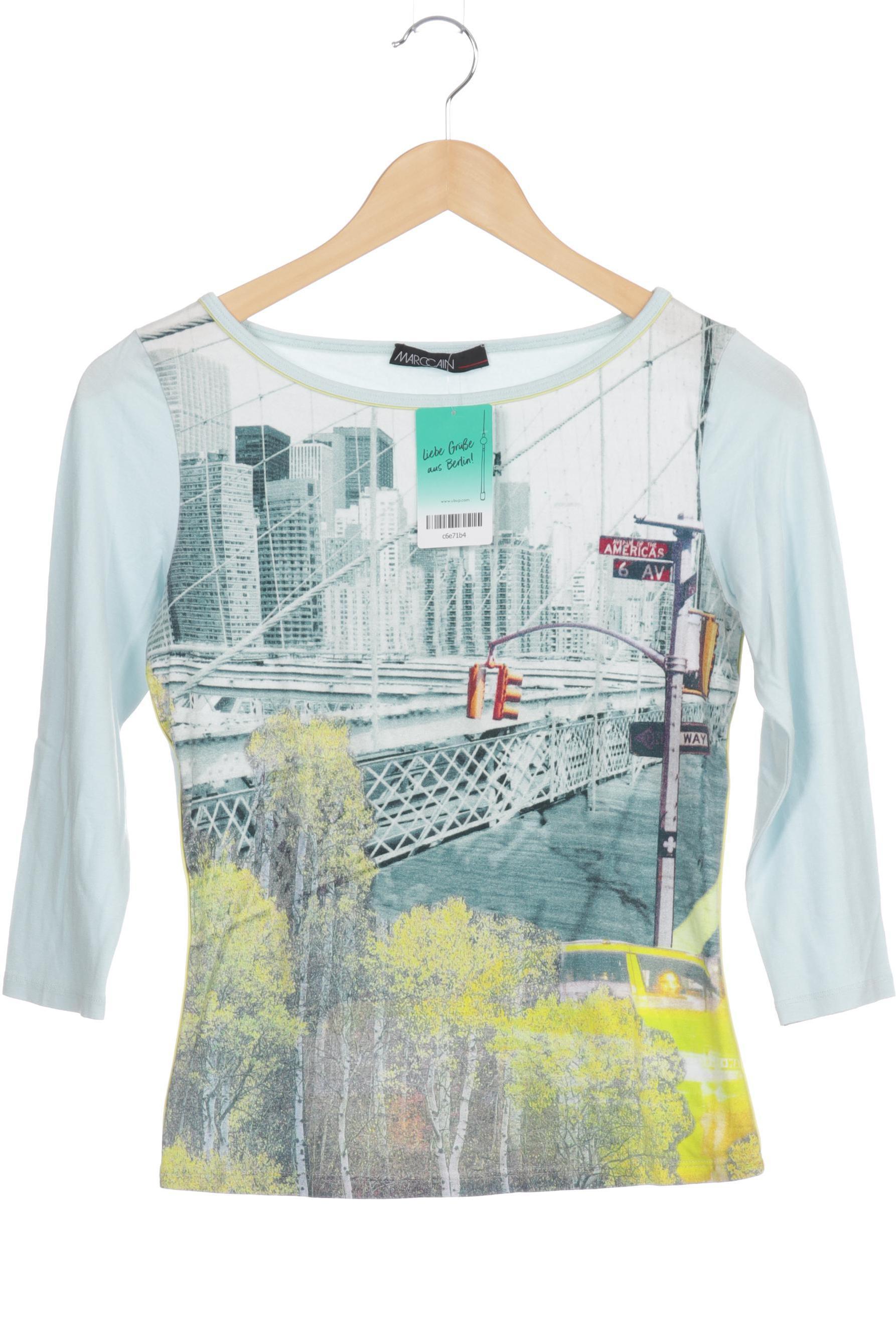 

Marc Cain Damen Langarmshirt, blau, Gr.