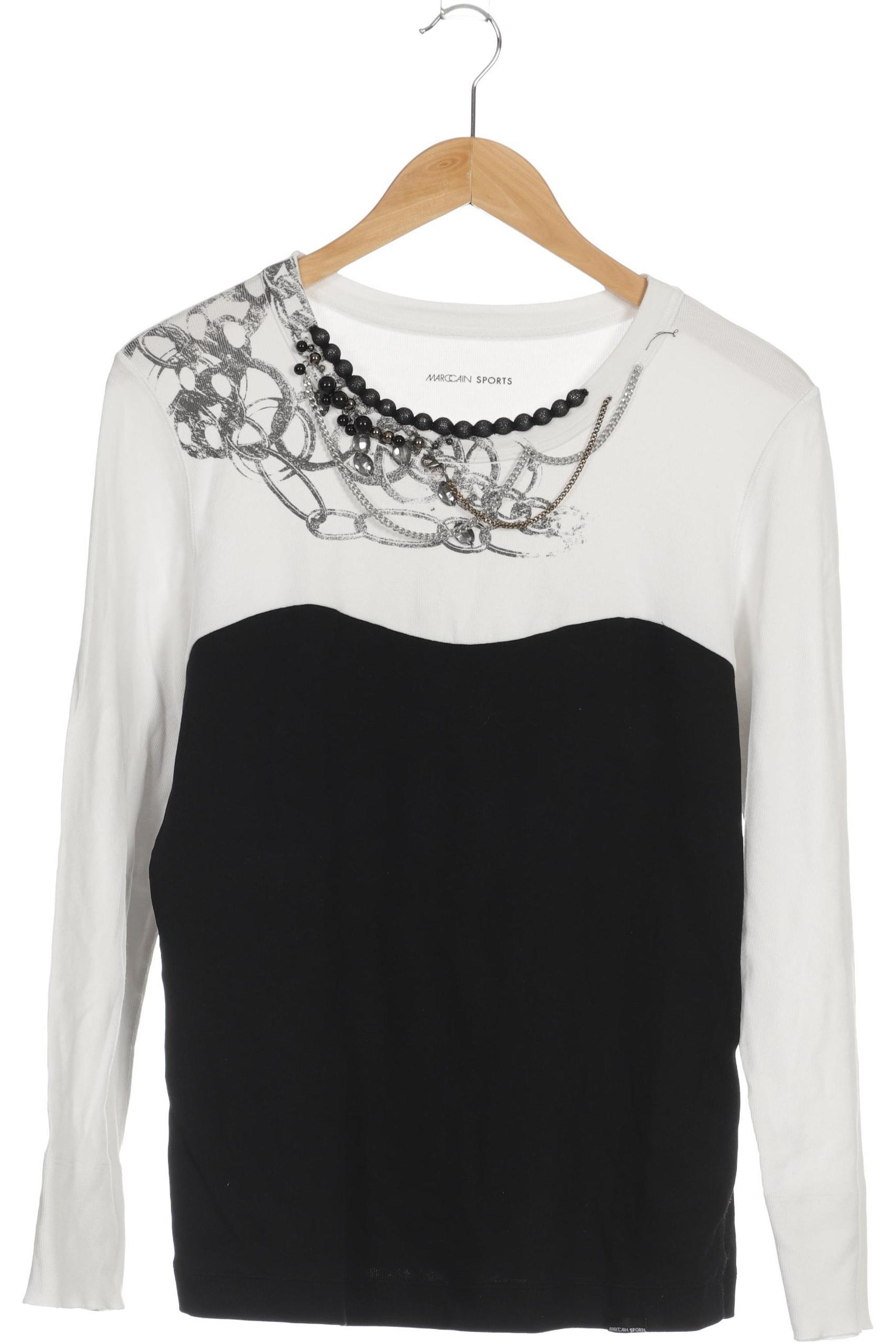 

Marc Cain Damen Langarmshirt, weiß, Gr.