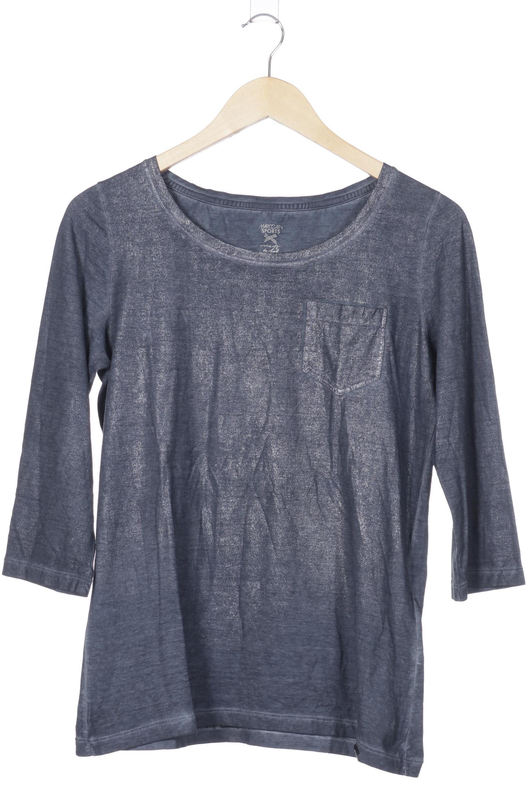 

Marc Cain Damen Langarmshirt, blau, Gr.