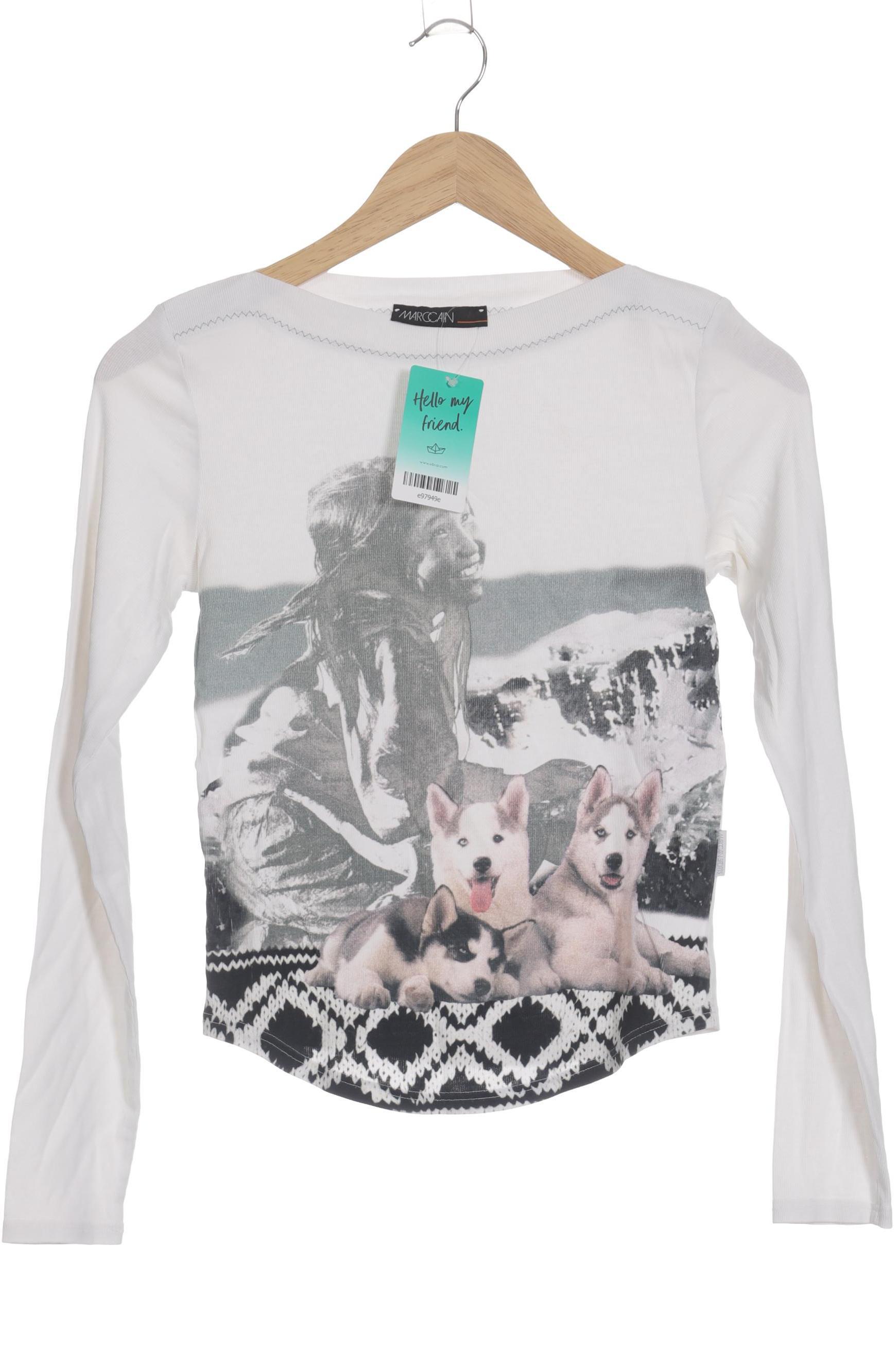 

Marc Cain Damen Langarmshirt, weiß, Gr.