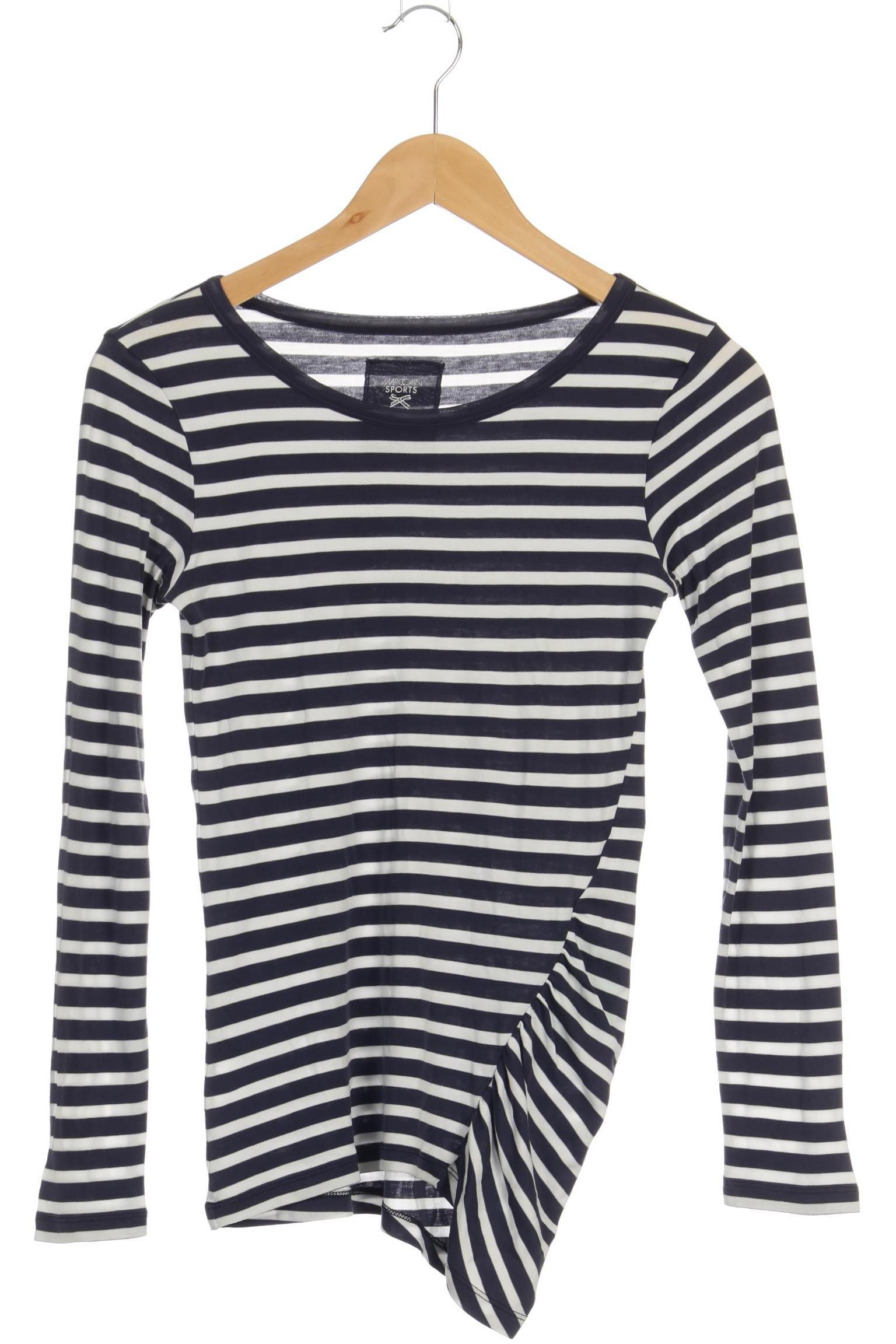 

Marc Cain Damen Langarmshirt, blau, Gr.