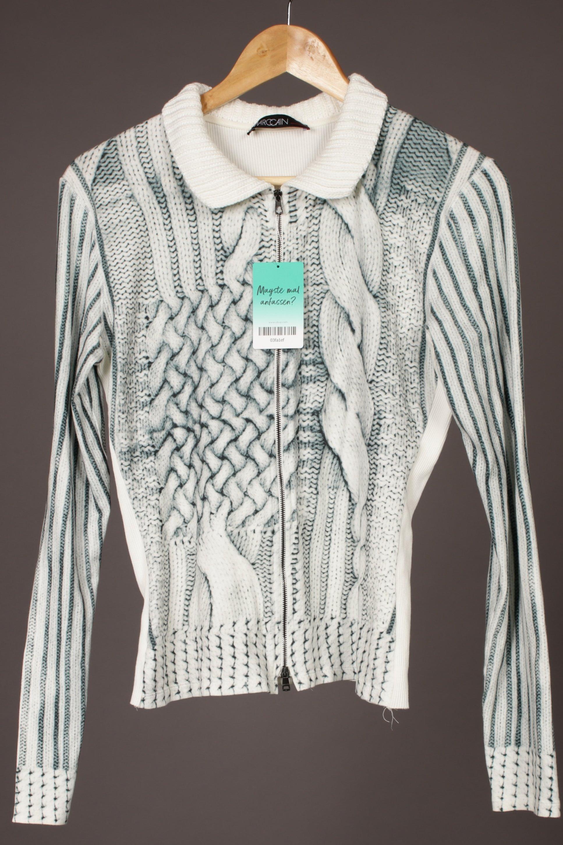 

Marc Cain Damen Strickjacke, weiß, Gr.