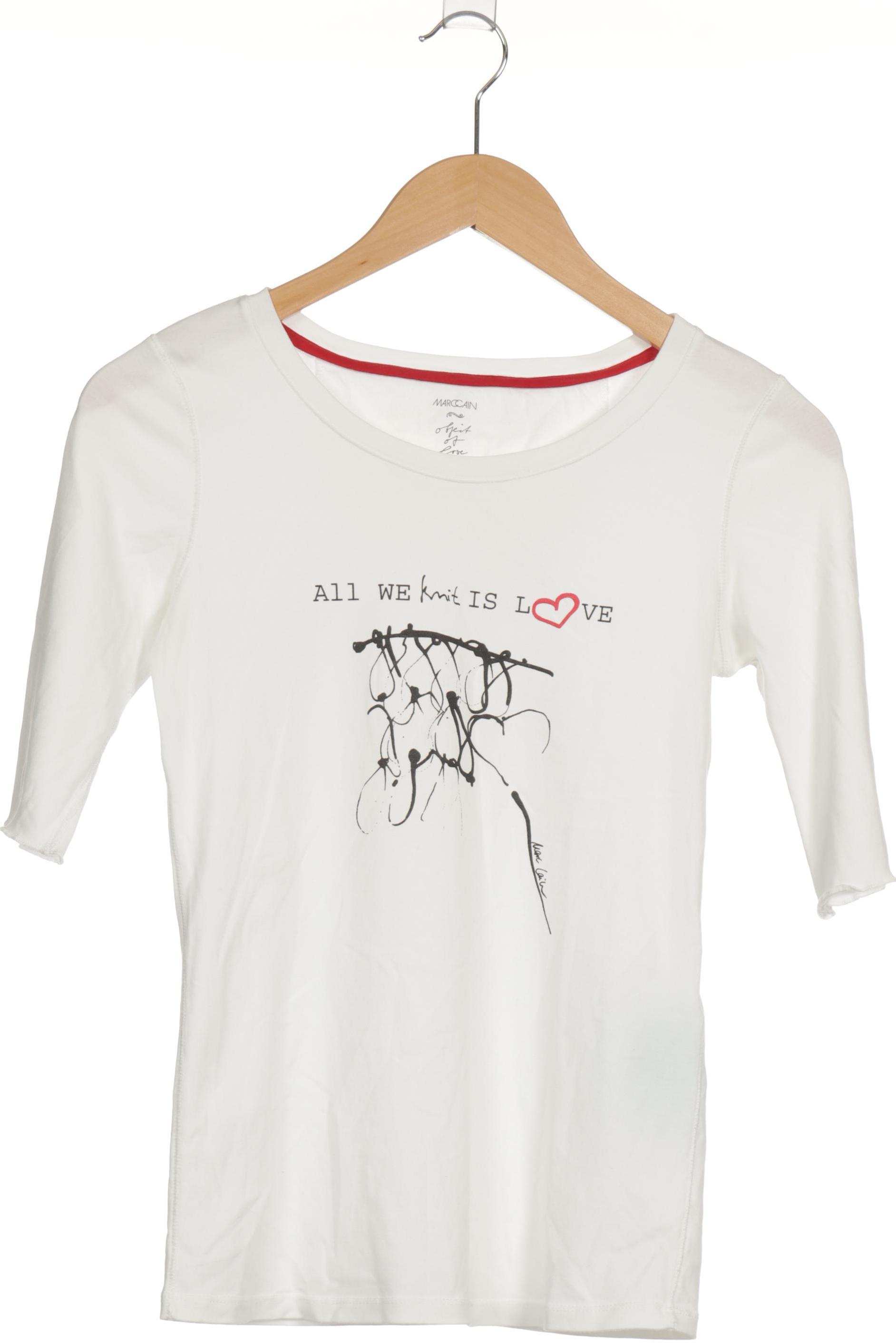 

Marc Cain Damen T-Shirt, weiß, Gr.