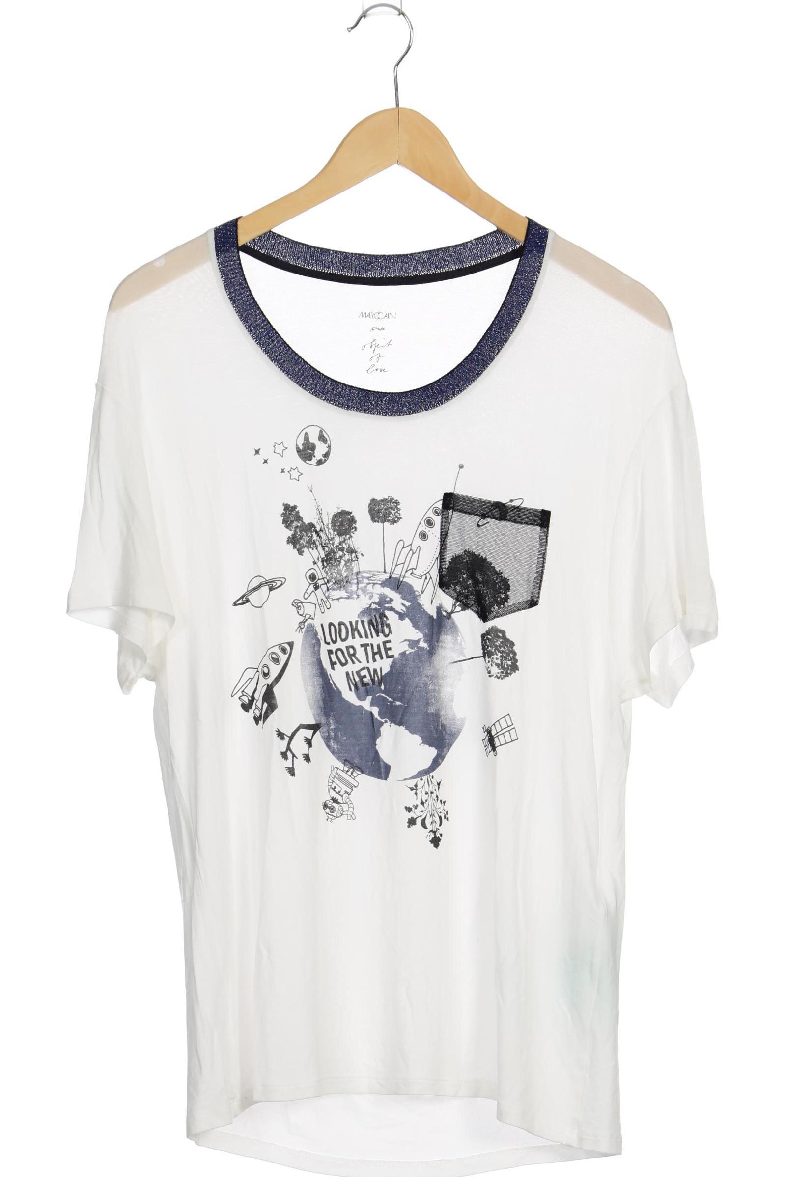 

Marc Cain Damen T-Shirt, weiß, Gr.