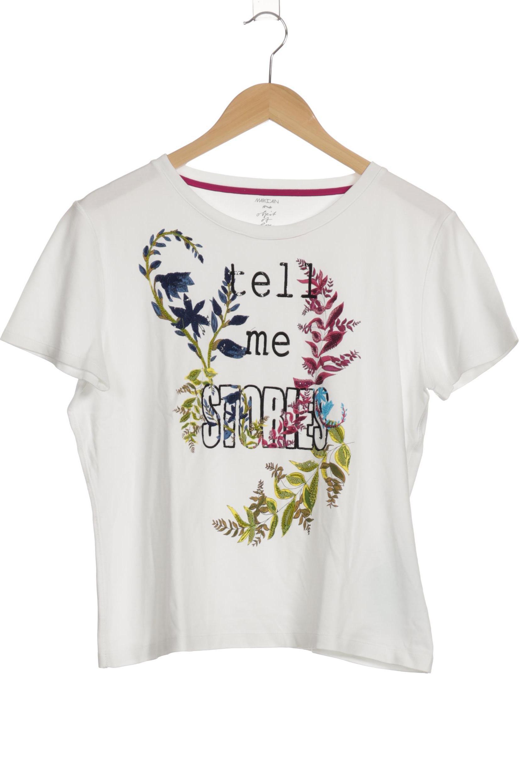 

Marc Cain Damen T-Shirt, weiß, Gr.