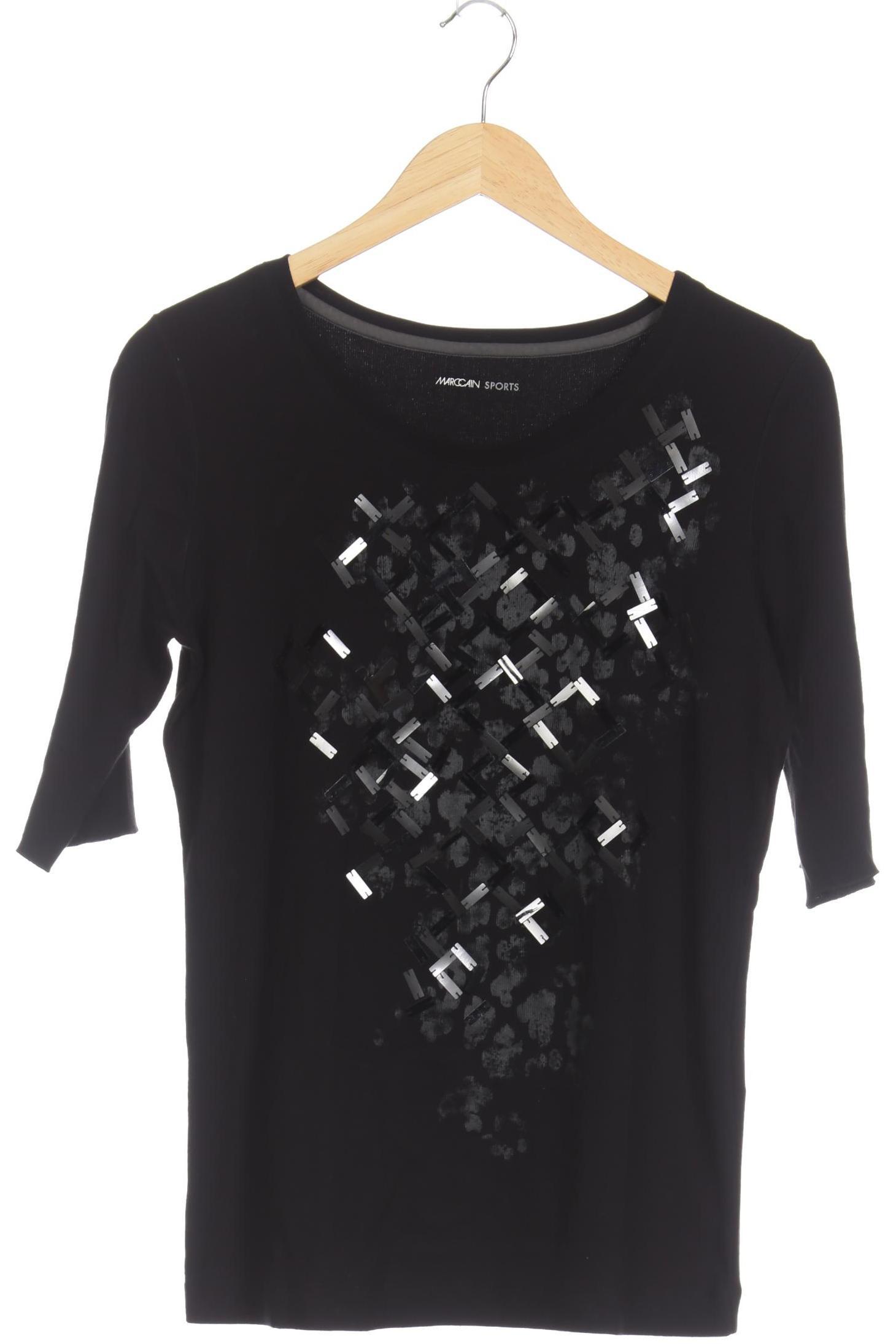 

Marc Cain Damen T-Shirt, schwarz, Gr.