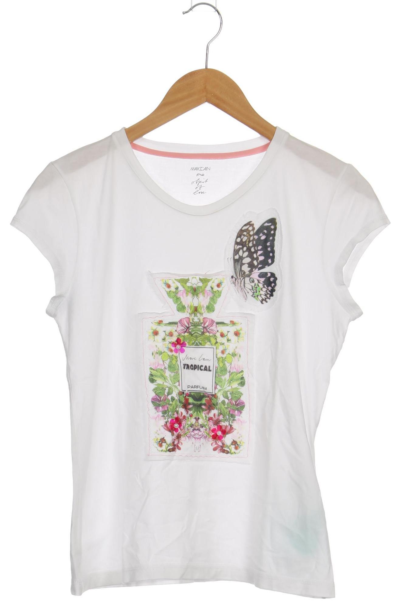 

Marc Cain Damen T-Shirt, weiß, Gr.