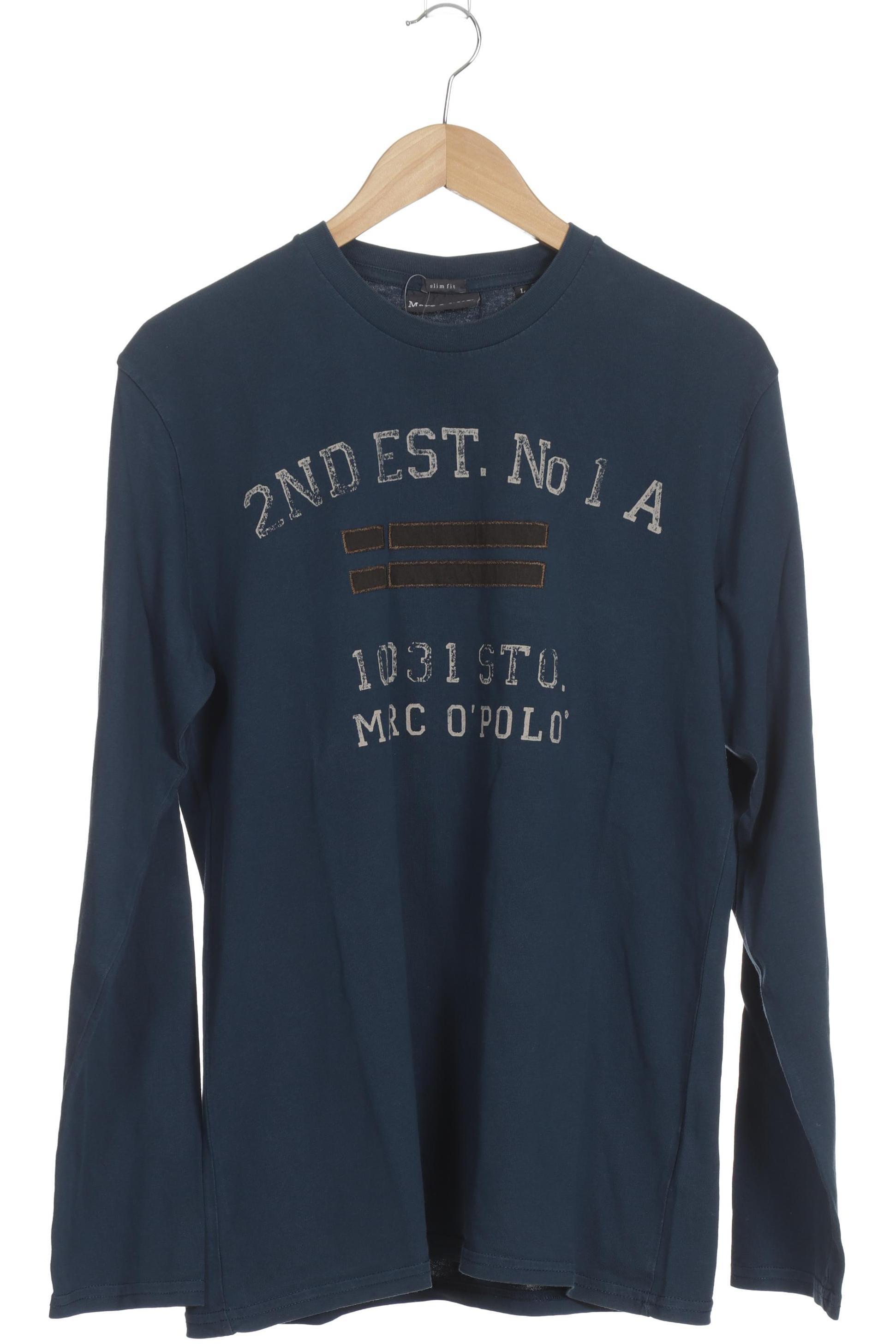 

Marc O Polo Herren Langarmshirt, blau, Gr.