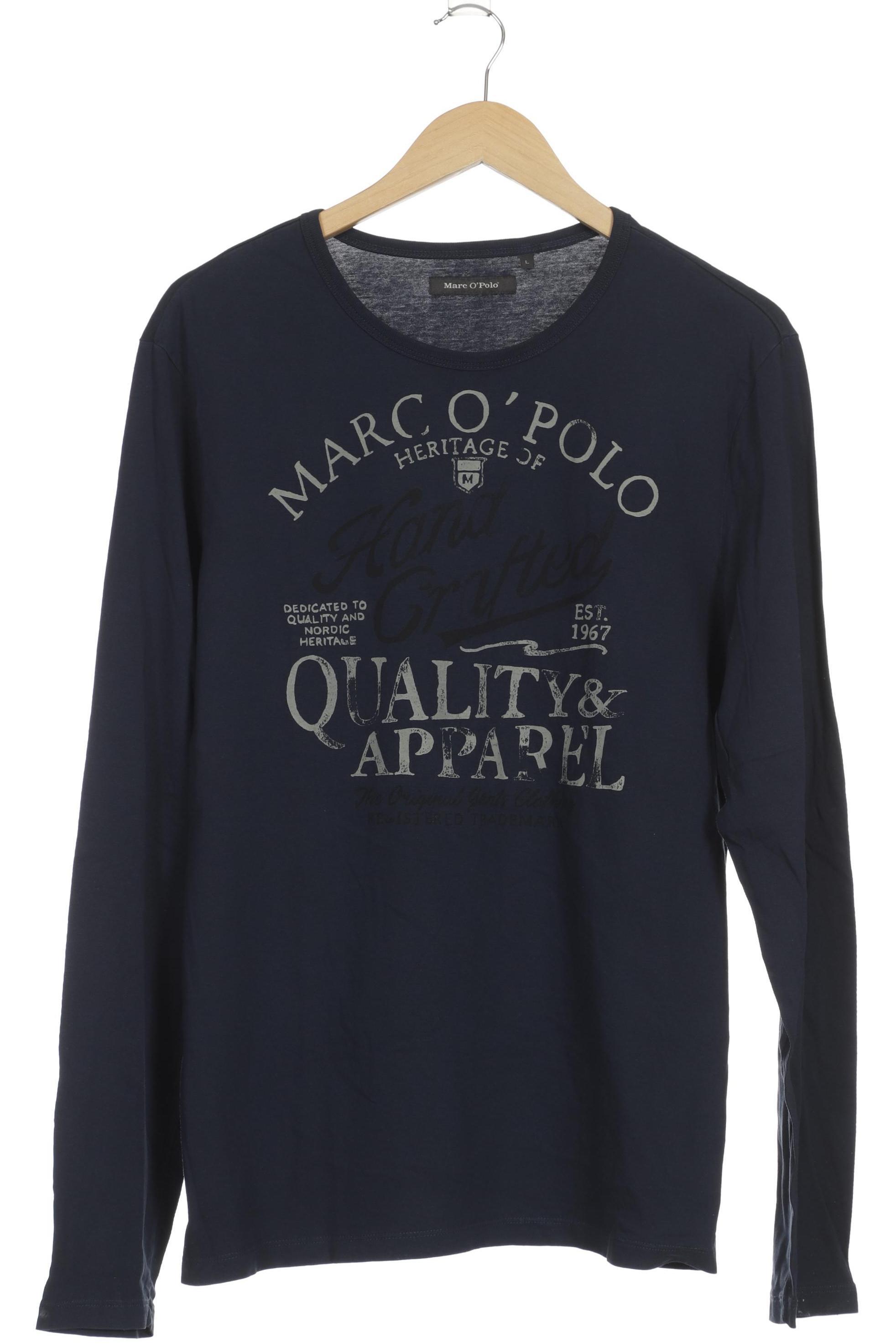 

Marc O Polo Herren Langarmshirt, blau, Gr.