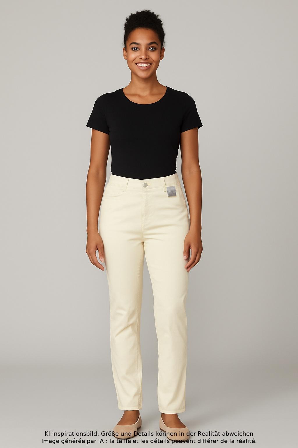 

Marc Aurel Damen Stoffhose, cremeweiß, Gr. 38