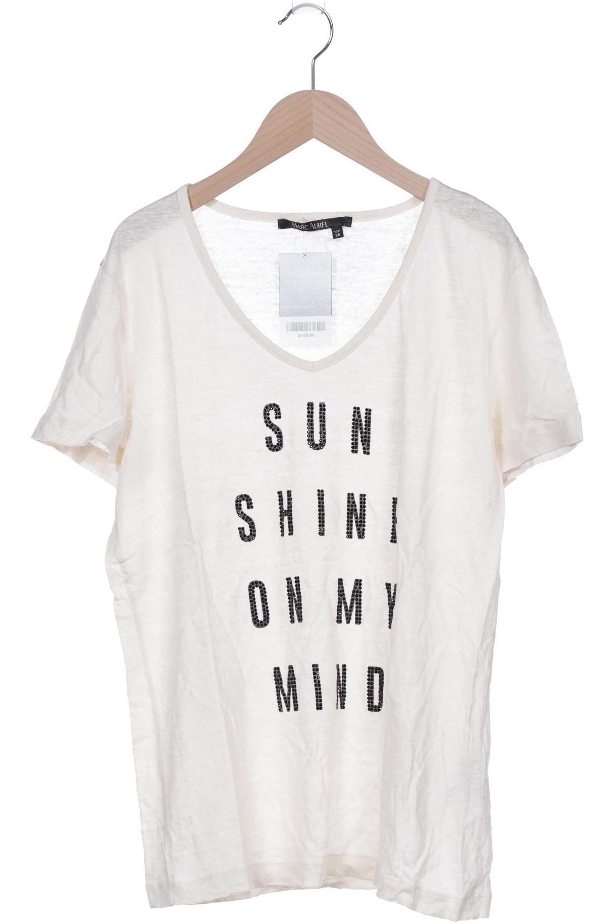 

Marc Aurel Damen T-Shirt, cremeweiß, Gr. 36