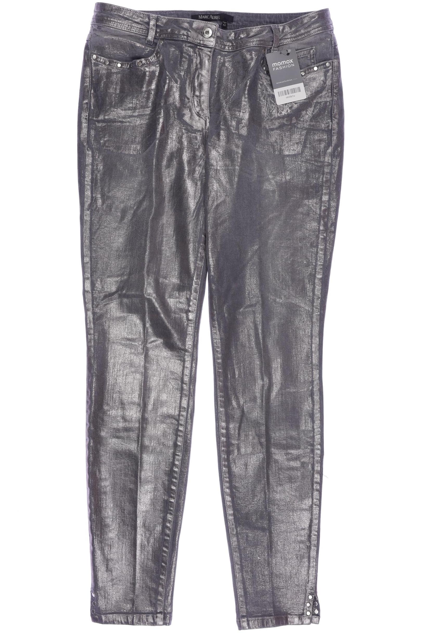 Thumbnail - Marc Aurel Damen Stoffhose, silber, Gr. 42