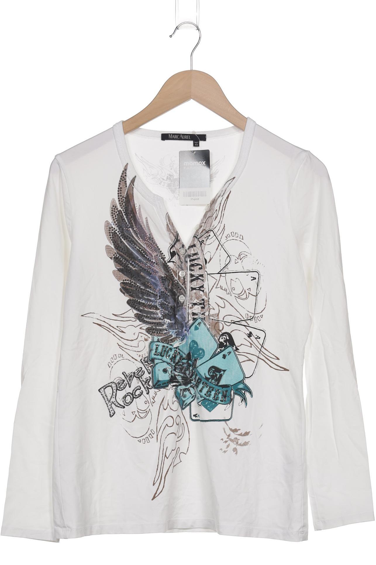 

Marc Aurel Damen Langarmshirt, weiß, Gr. 40