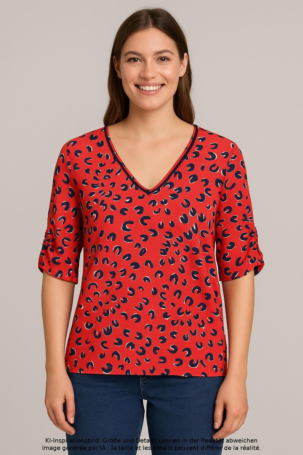 

Marc Cain Damen T-Shirt, rot, Gr. 38