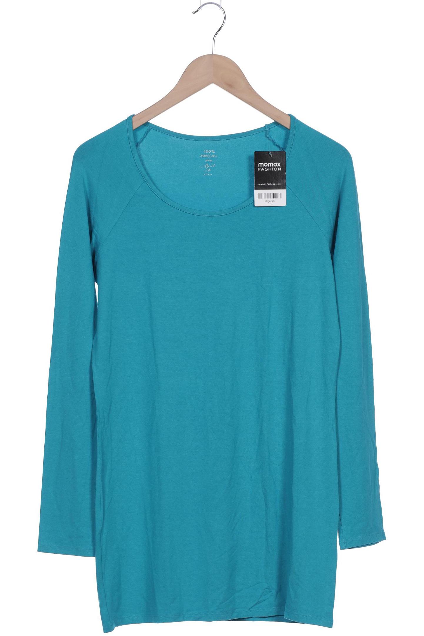 

Marc Cain Damen Langarmshirt, blau, Gr. 38