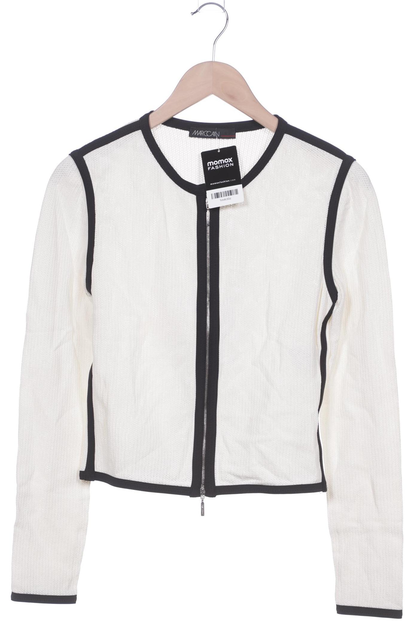 

Marc Cain Damen Strickjacke, weiß, Gr. 38