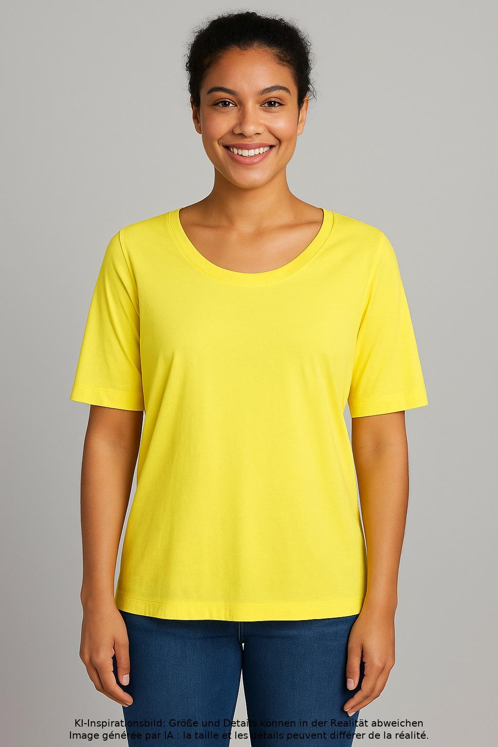 

Marc Cain Damen T-Shirt, gelb, Gr. 44