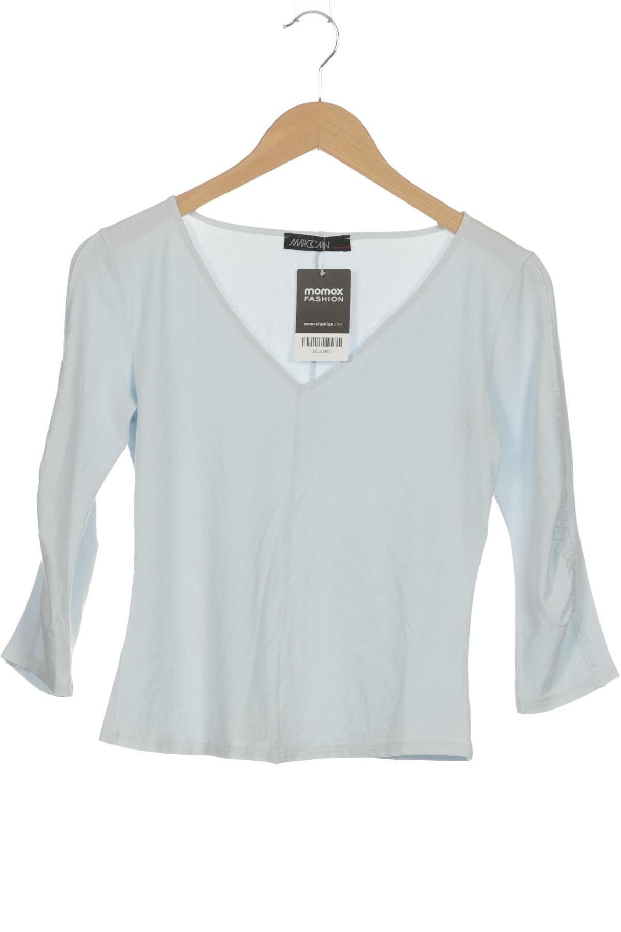 

Marc Cain Damen Langarmshirt, blau, Gr. 38