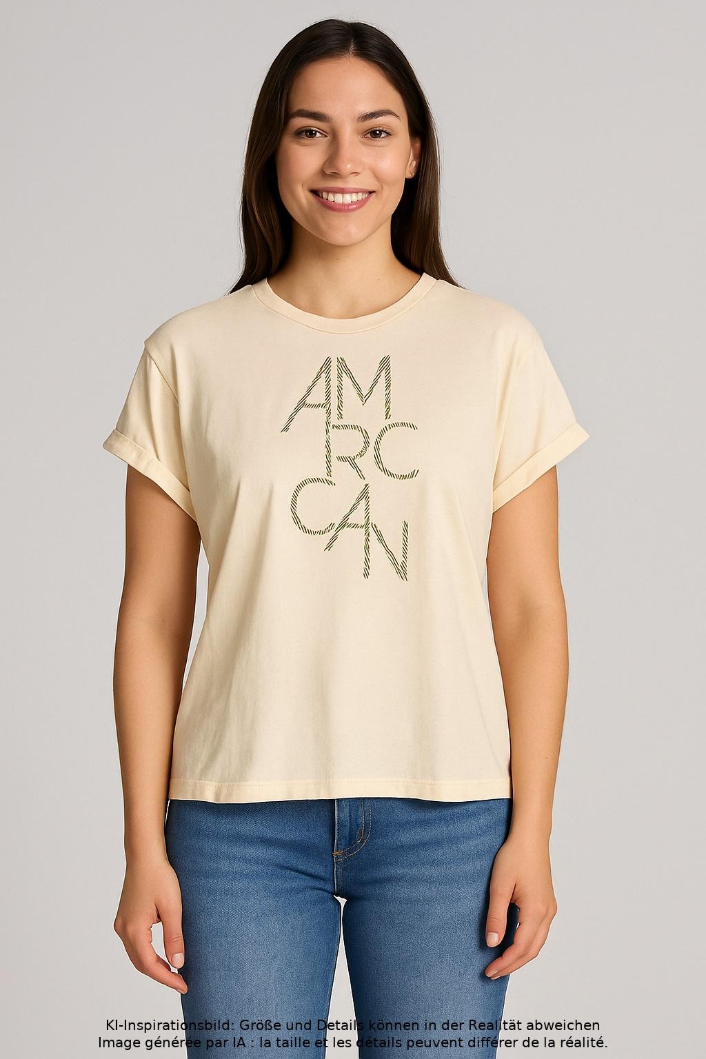 

Marc Cain Damen T-Shirt, beige, Gr. 42