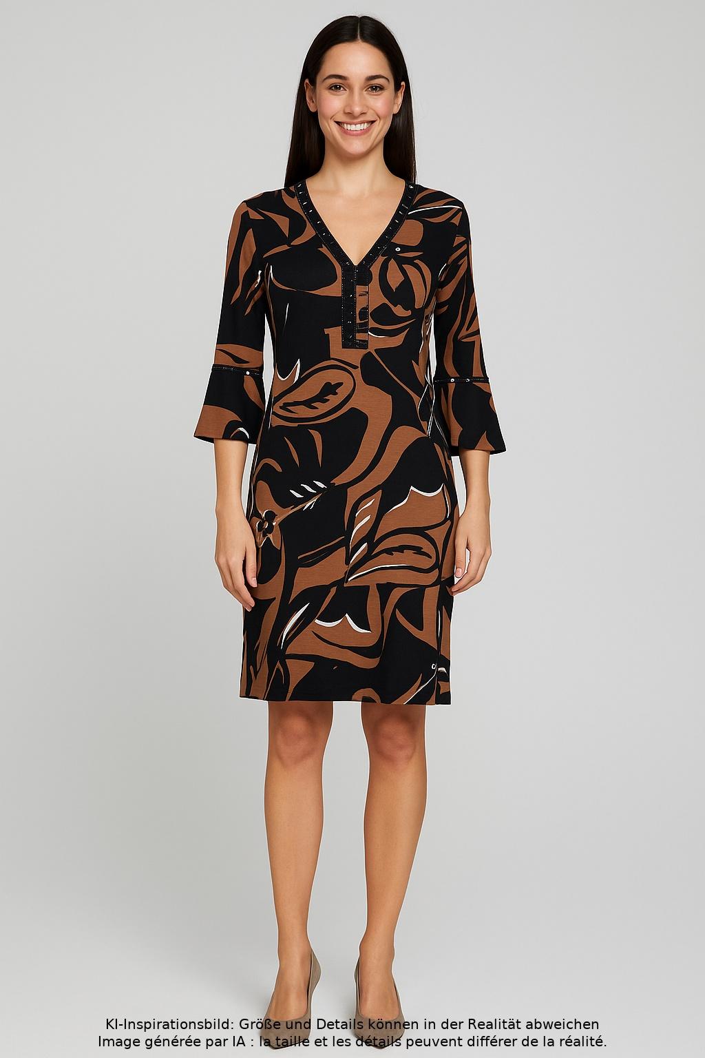 

Marc Cain Damen Kleid, mehrfarbig, Gr. 40