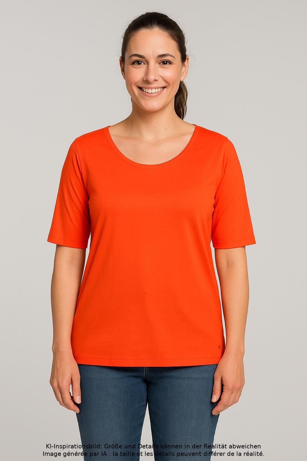 

Marc Cain Damen T-Shirt, orange, Gr. 44