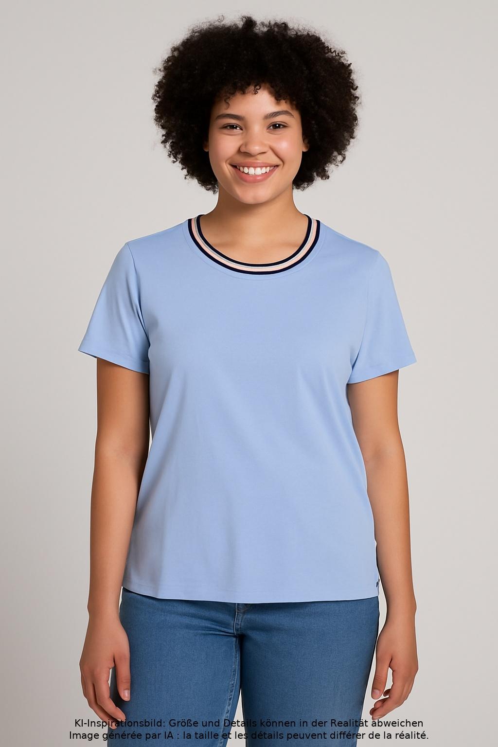 

Marc Cain Damen T-Shirt, hellblau, Gr. 42