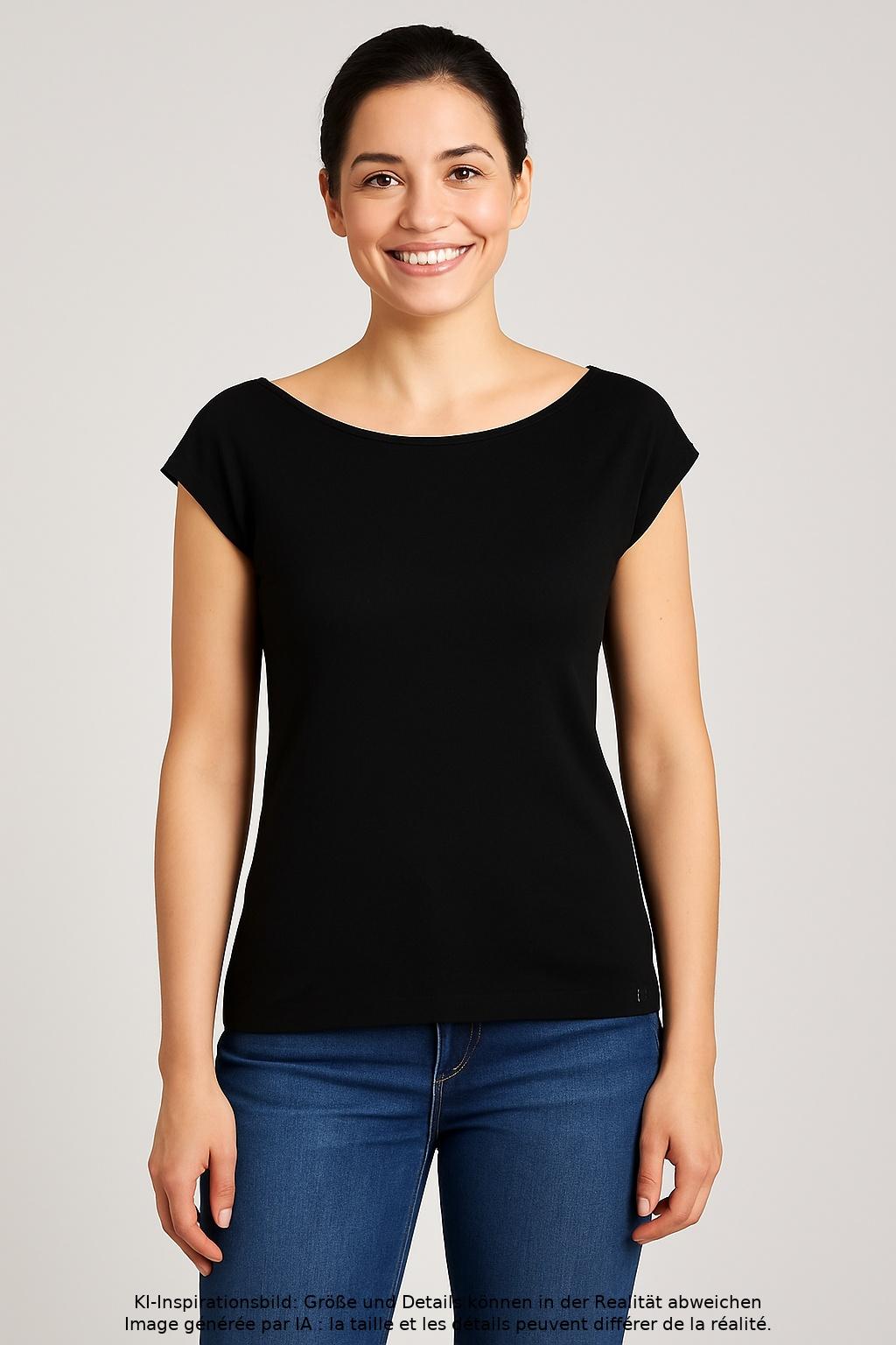 

Marc Cain Damen T-Shirt, schwarz, Gr. 34