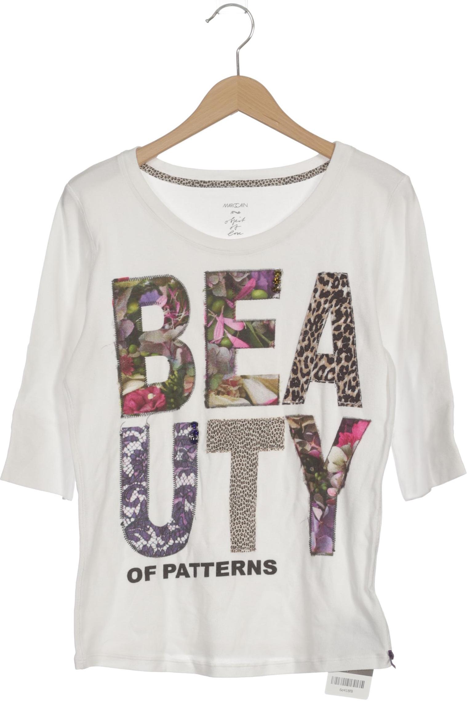 

Marc Cain Damen T-Shirt, weiß, Gr.