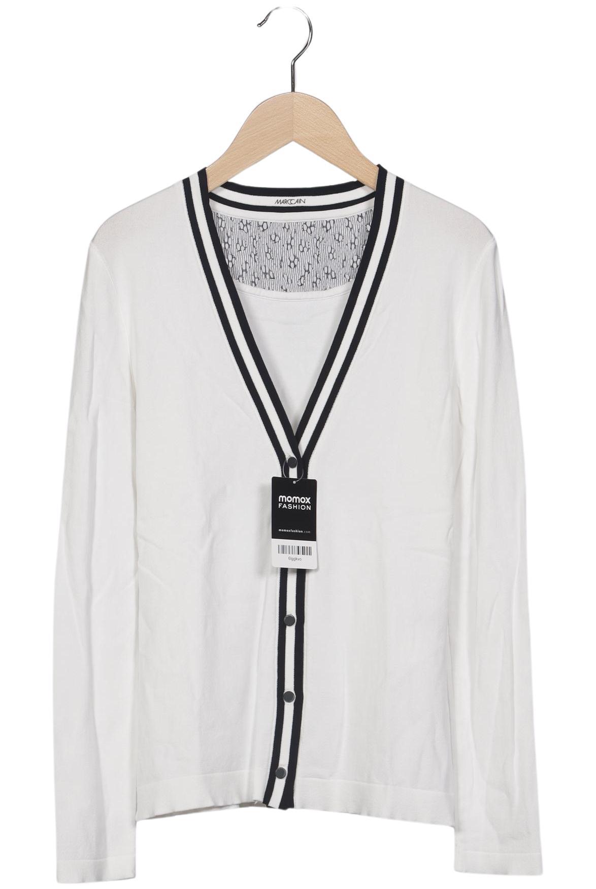

Marc Cain Damen Strickjacke, weiß, Gr. 36