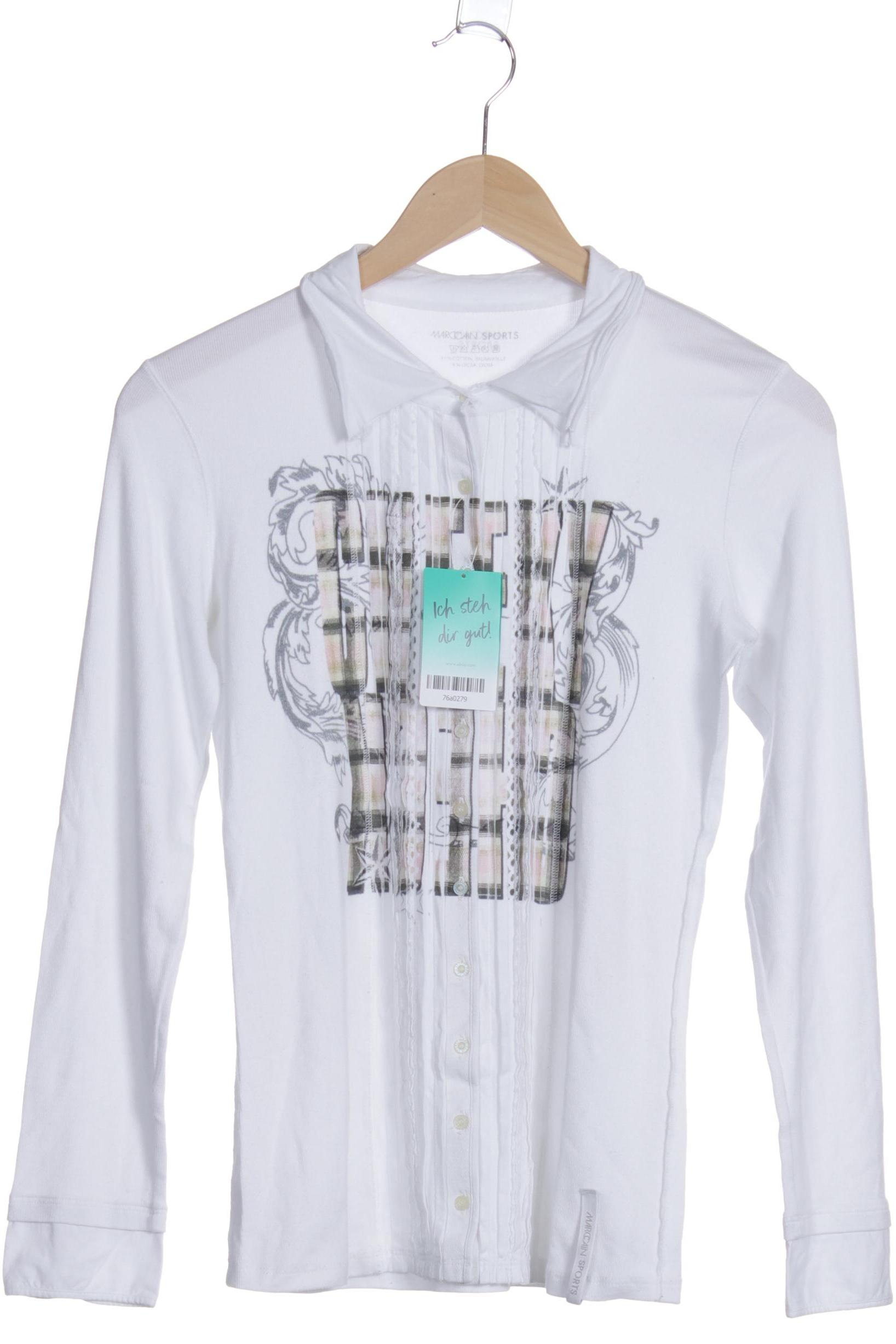 

Marc Cain Damen Langarmshirt, weiß, Gr. 38