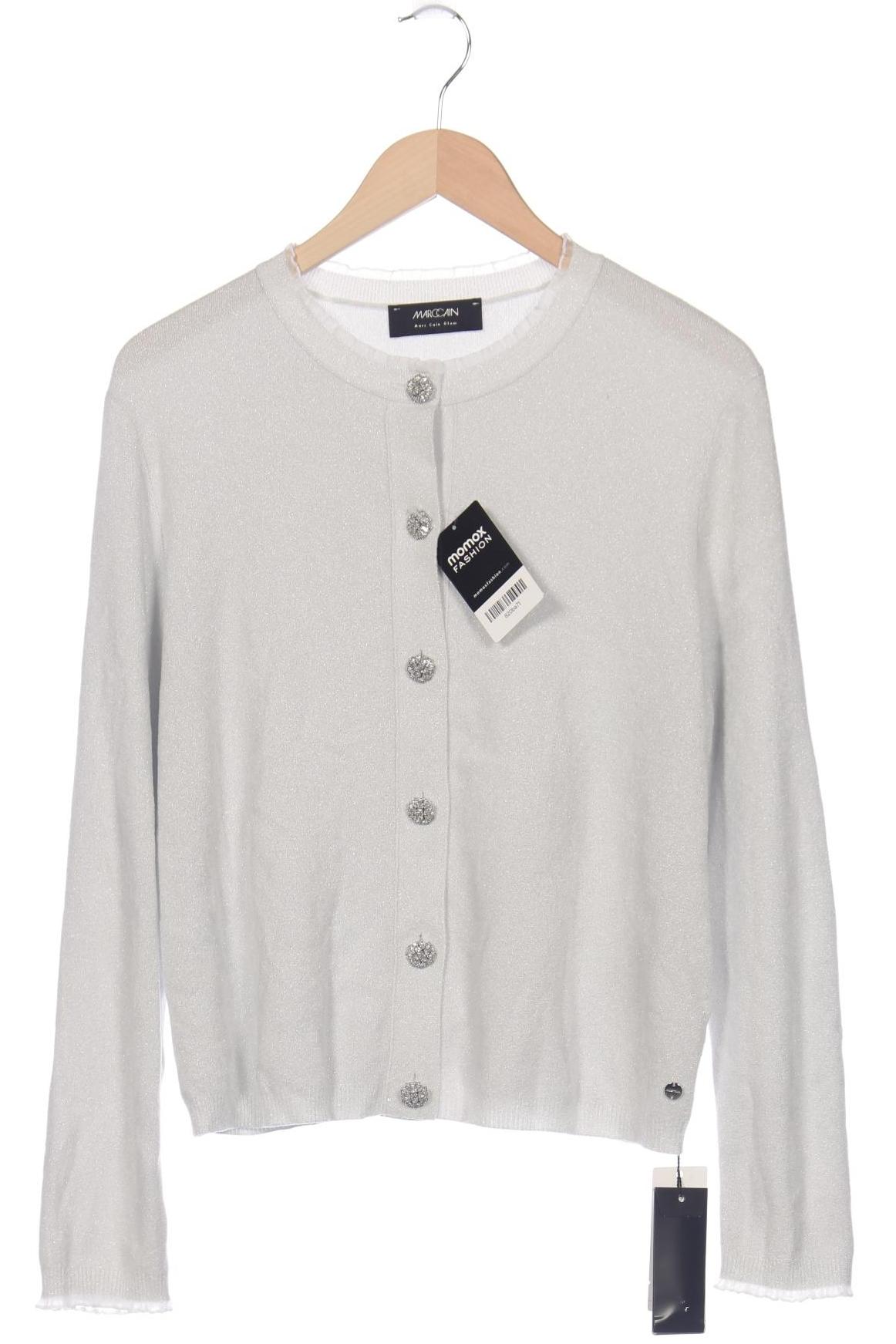 

Marc Cain Damen Strickjacke, silber, Gr. 42