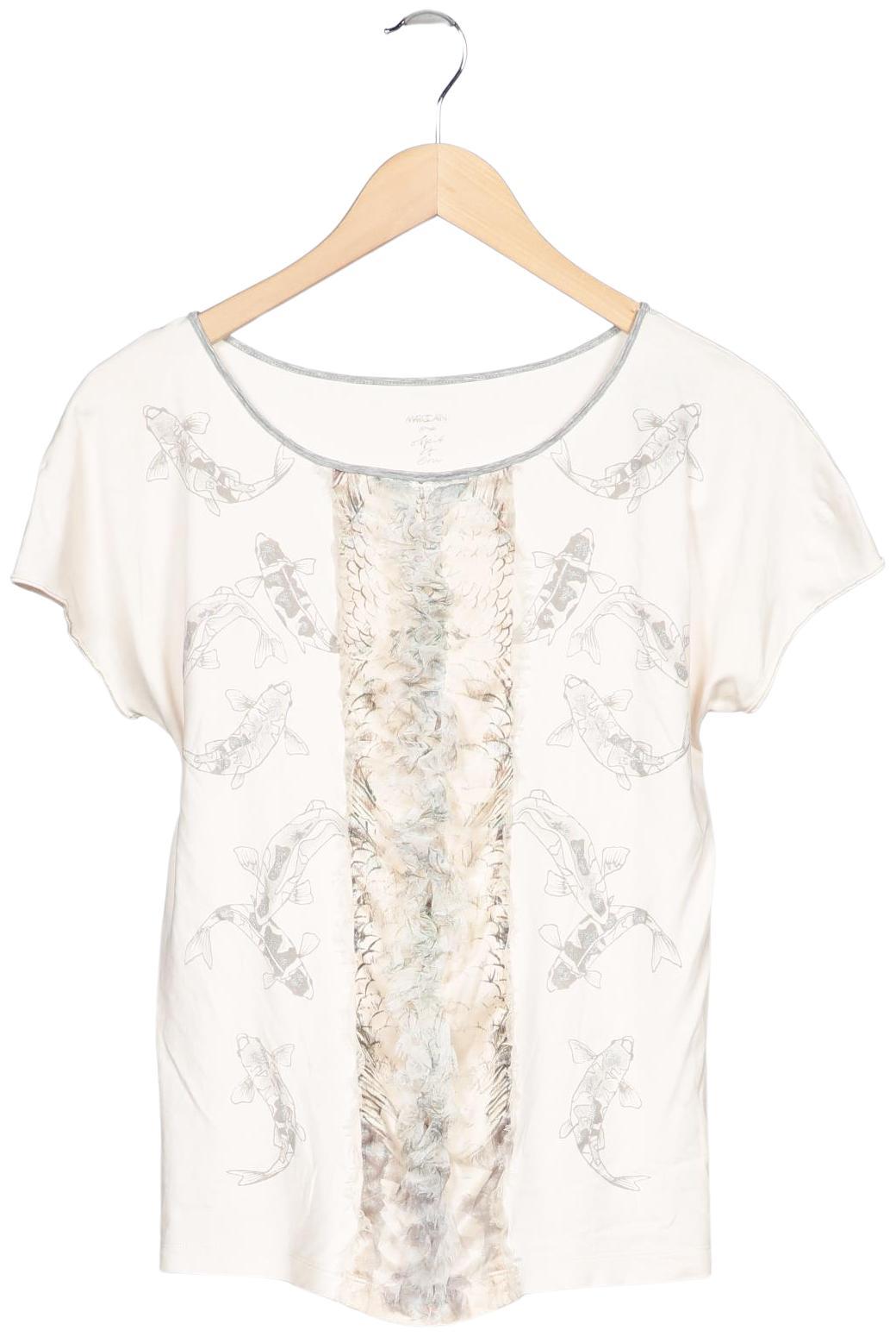 

Marc Cain Damen T-Shirt, cremeweiß, Gr. 38