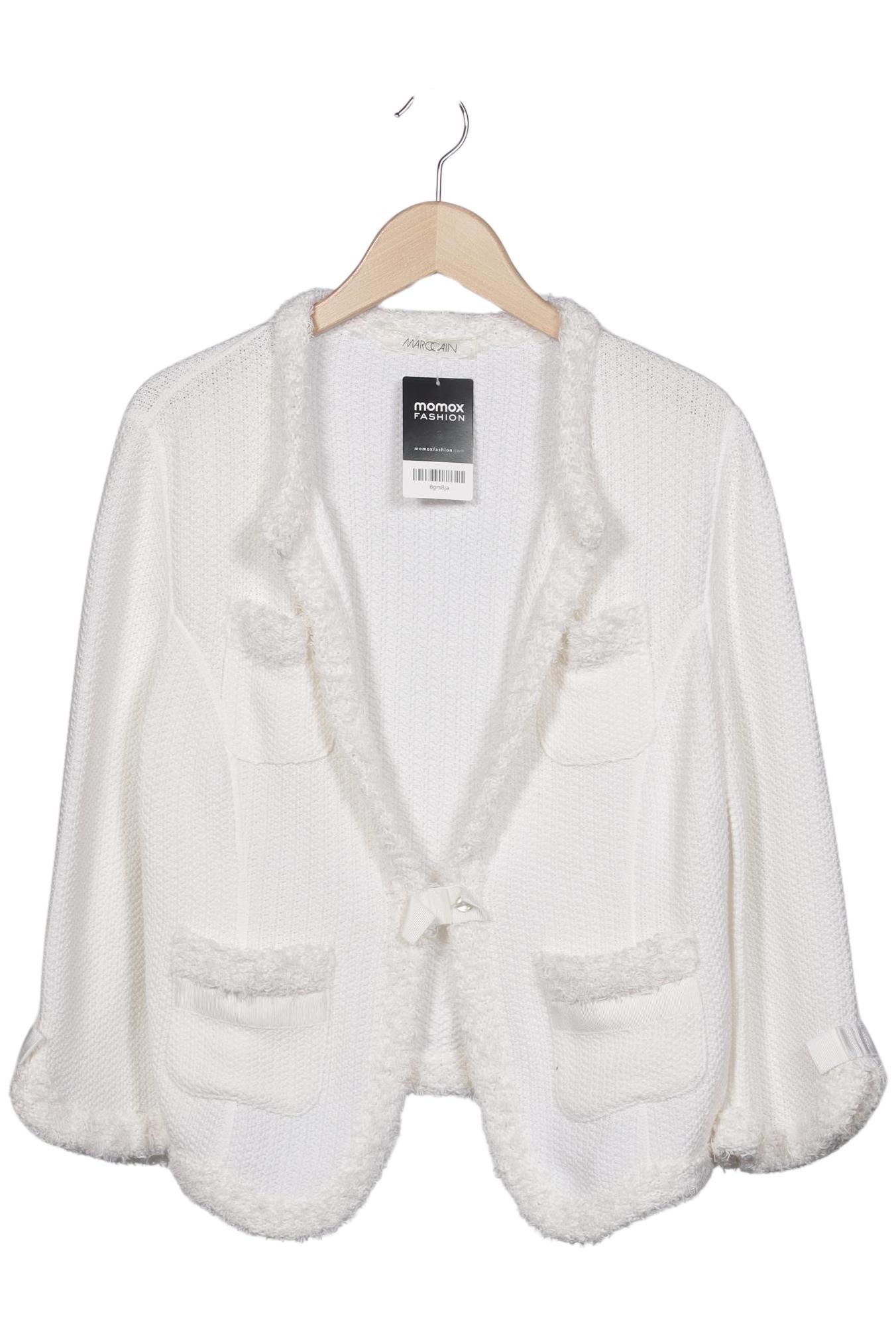 

Marc Cain Damen Strickjacke, weiß, Gr. 44
