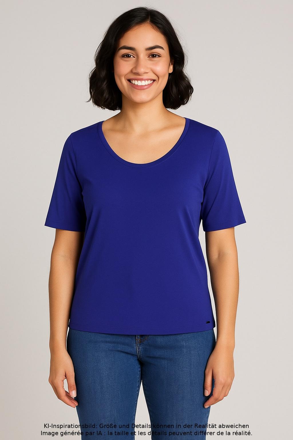 

Marc Cain Damen T-Shirt, blau, Gr. 46