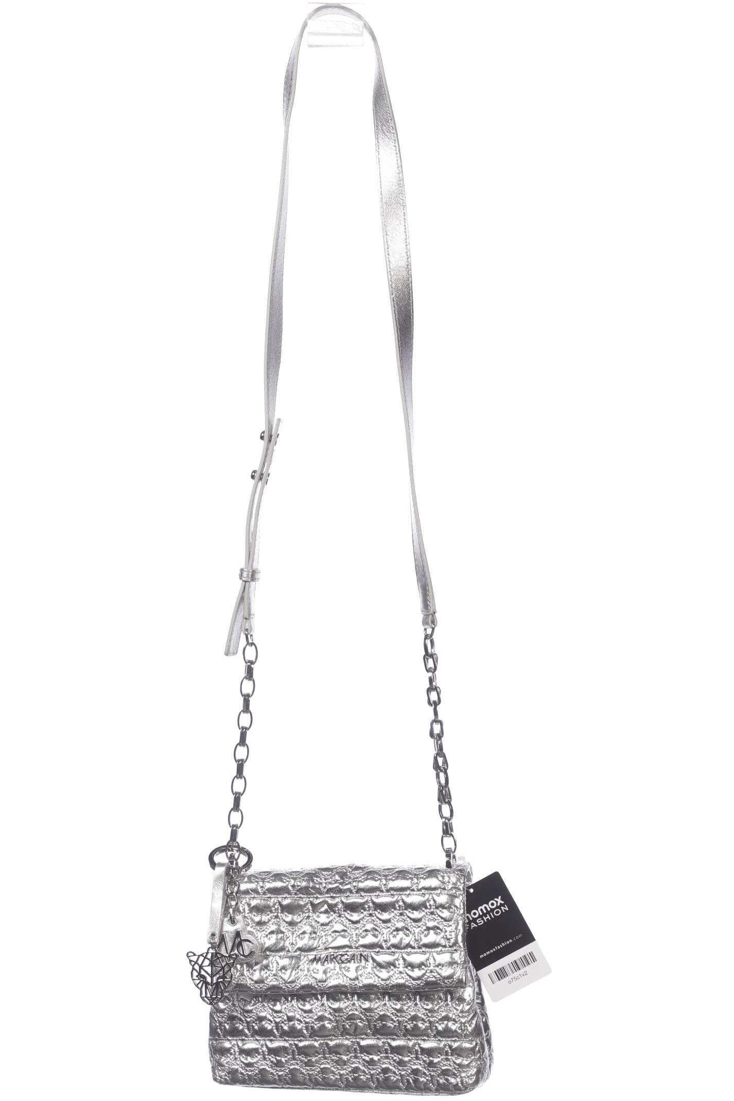 

Marc Cain Damen Handtasche, silber, Gr.