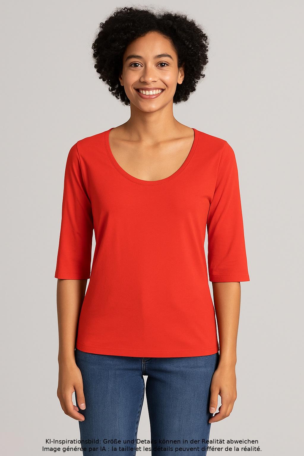 

Marc Cain Damen T-Shirt, rot, Gr. 42