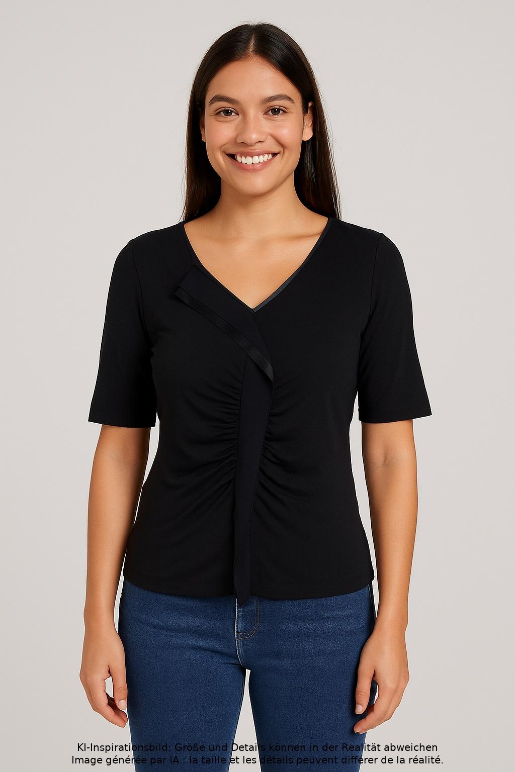 

Marc Cain Damen T-Shirt, schwarz, Gr. 36