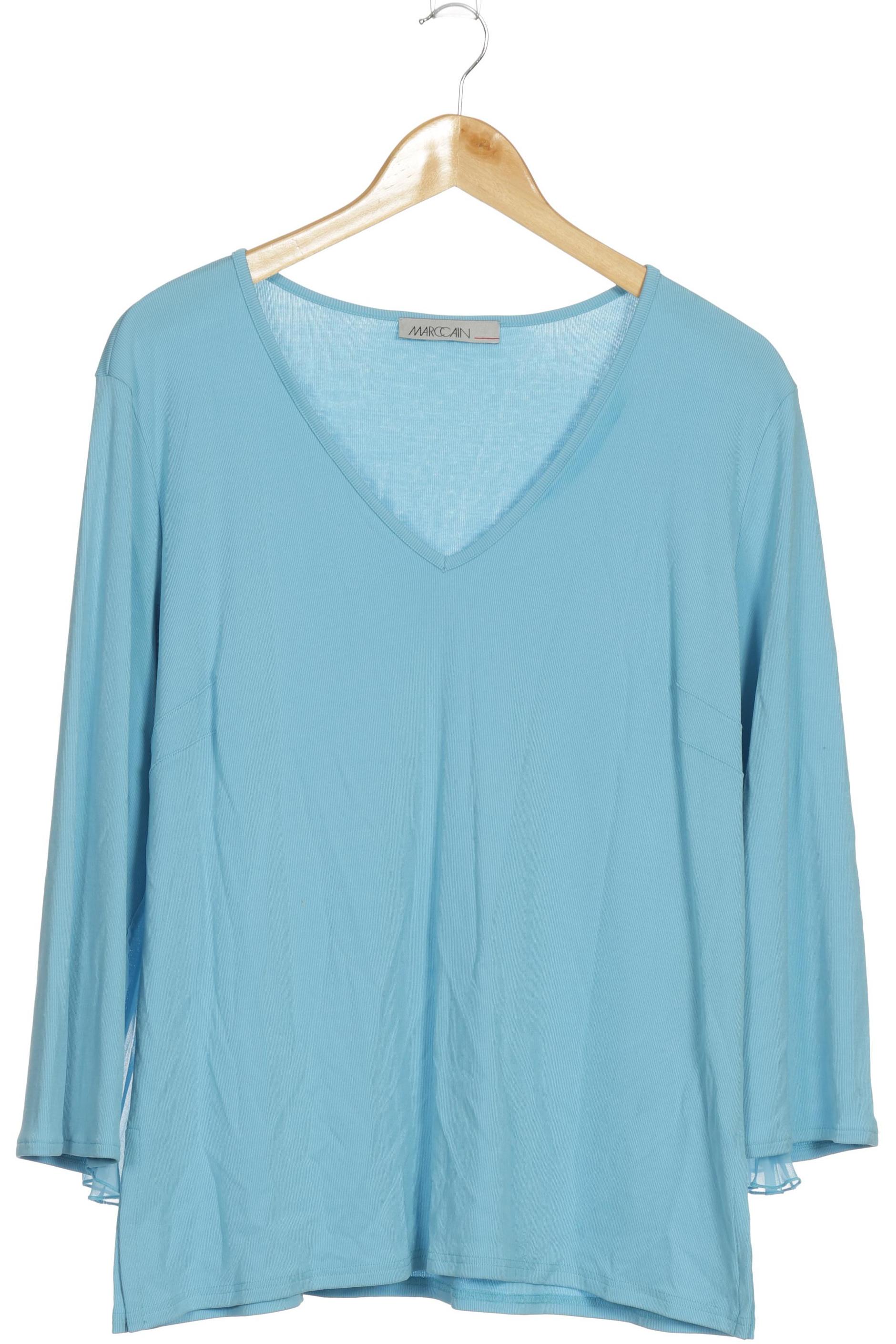 

Marc Cain Damen Langarmshirt, blau, Gr. 44