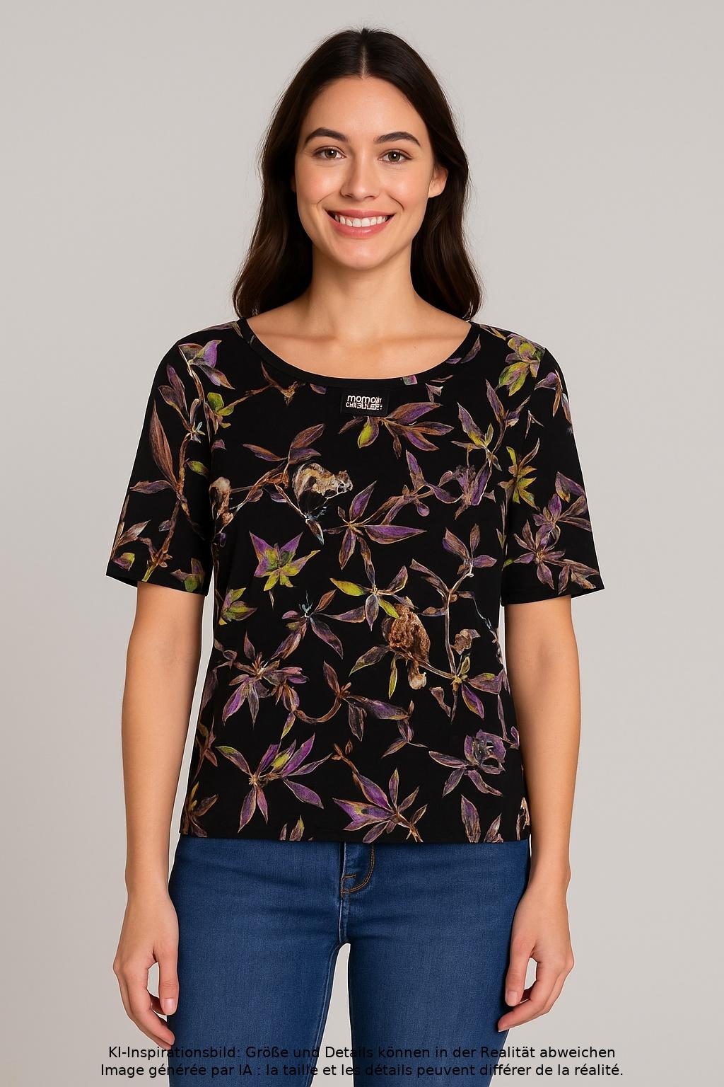 

Marc Cain Damen T-Shirt, mehrfarbig, Gr. 46