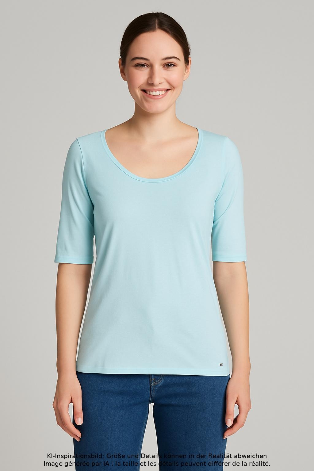 

Marc Cain Damen T-Shirt, hellblau, Gr. 36