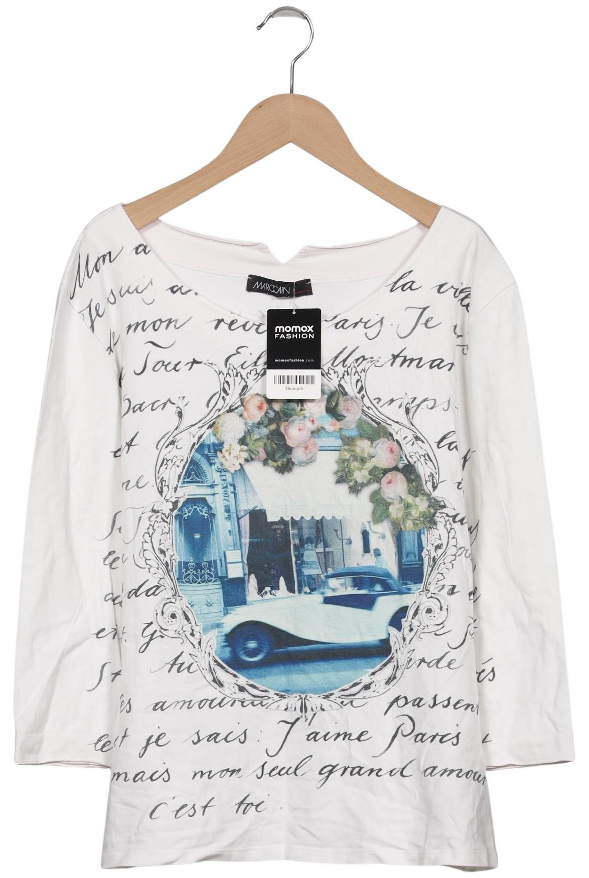 

Marc Cain Damen Langarmshirt, weiß, Gr. 44